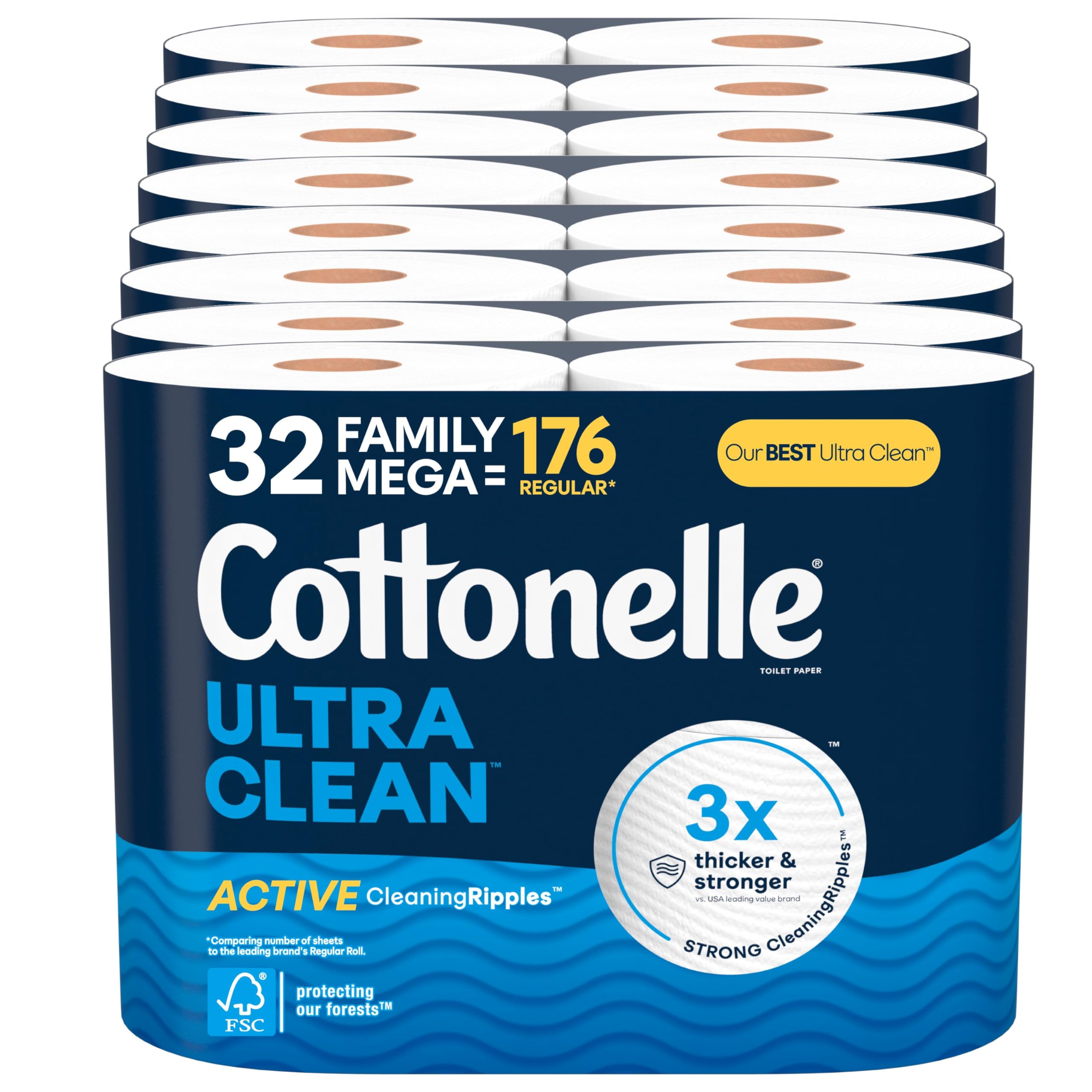 Foto 2 pulgar | Papel Higiénico Cottonelle Ultra Clean 32 Family Mega Rolls - Venta Internacional.