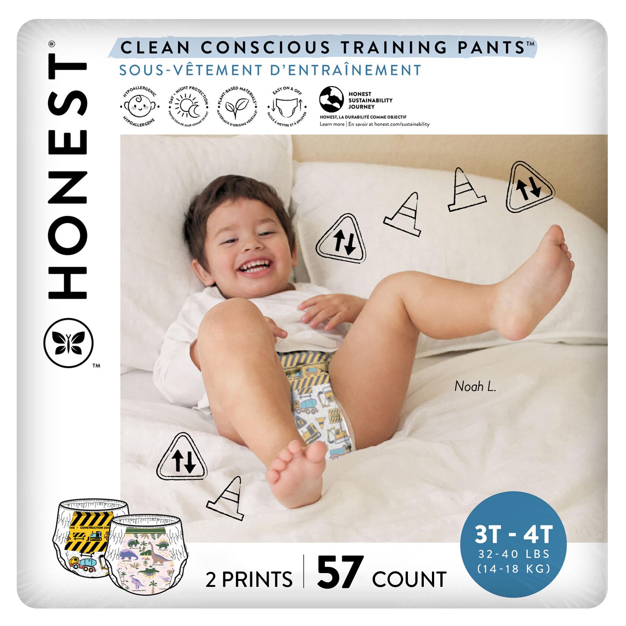 Pantalones De Entrenamiento The Honest Company Clean Conscious Tallas 3t/4t - Venta Internacional.