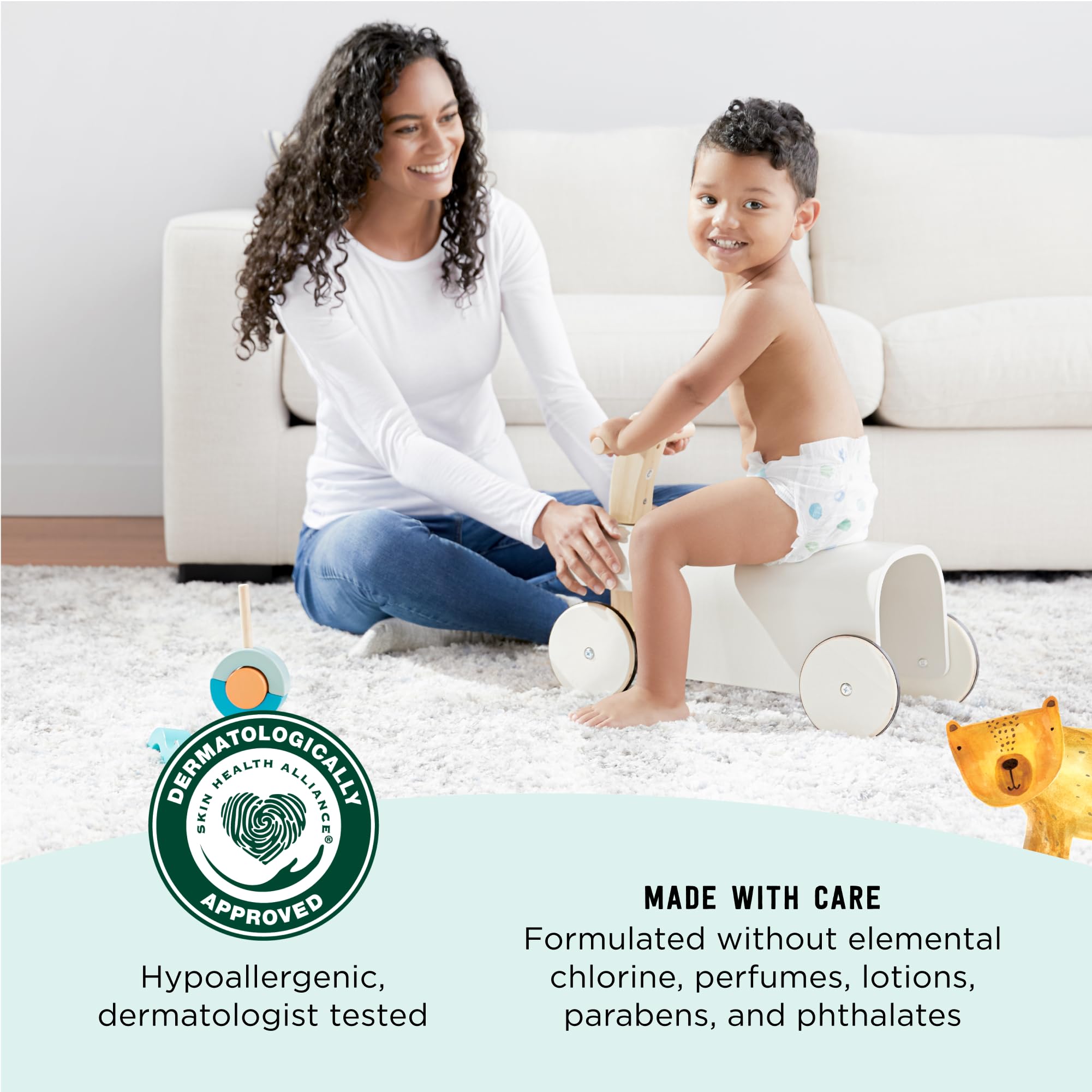 Foto 4 pulgar | Pañales Mama Bear Gentle Touch Hipoalergénicos, Tamaño 7, 80 Unidades - Venta Internacional.