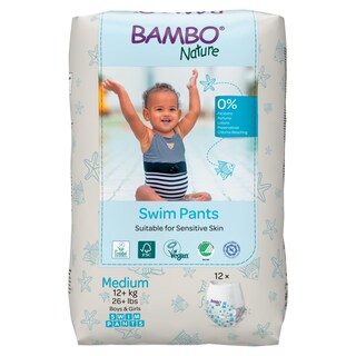 Foto 1 | Pañales De Natación Bambo Nature Hipoalergénicos, Talla M (más De 26 Libras), 120 Unidades - Venta Internacional.