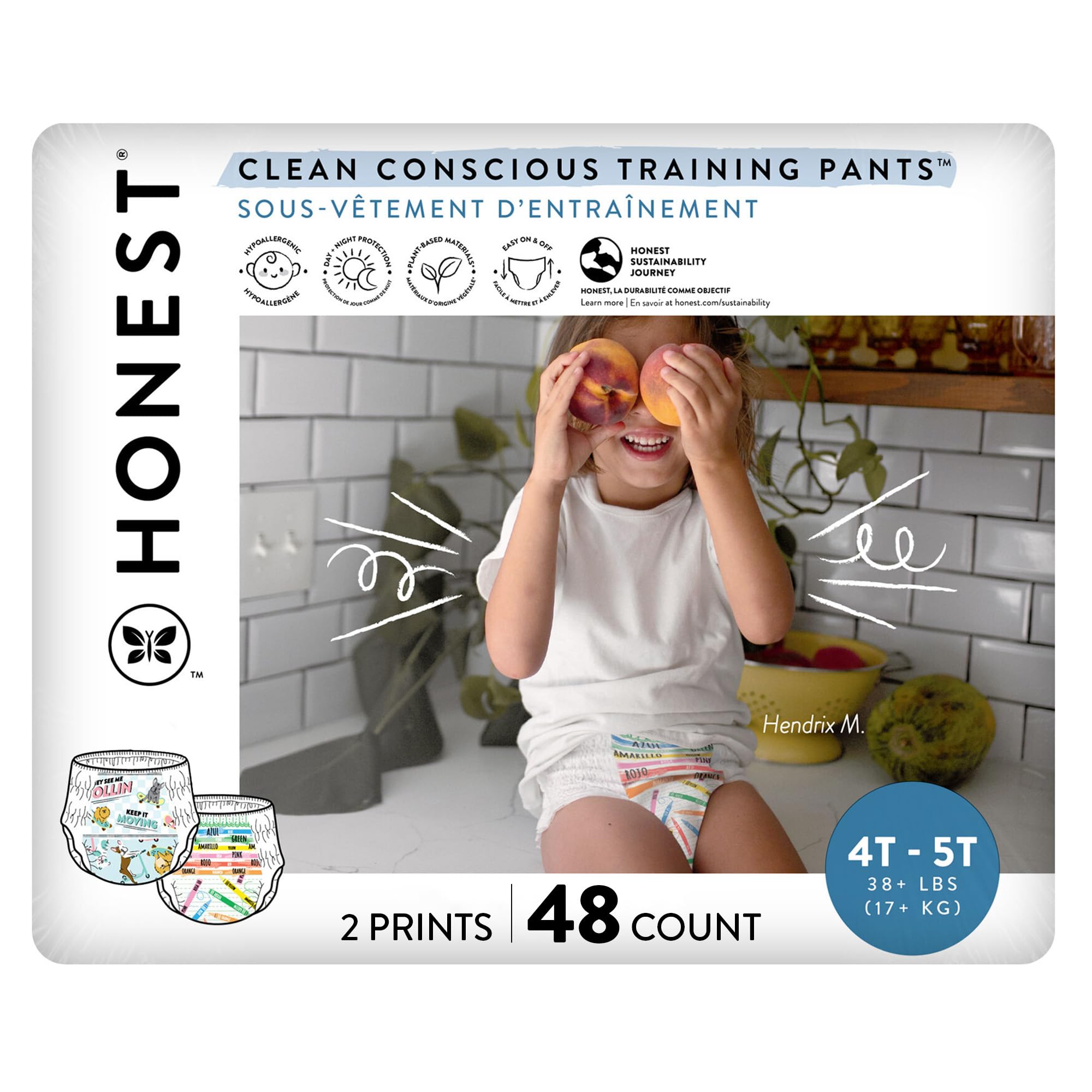 Pantalones De Entrenamiento The Honest Company Clean Conscious, Talla 4t/5t - Venta Internacional.