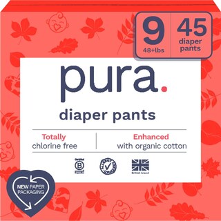 Foto 1 | Pantalones De Pañales Pura Talla 9 Para Bebés De 22 Kg O 45 Pañales - Venta Internacional.