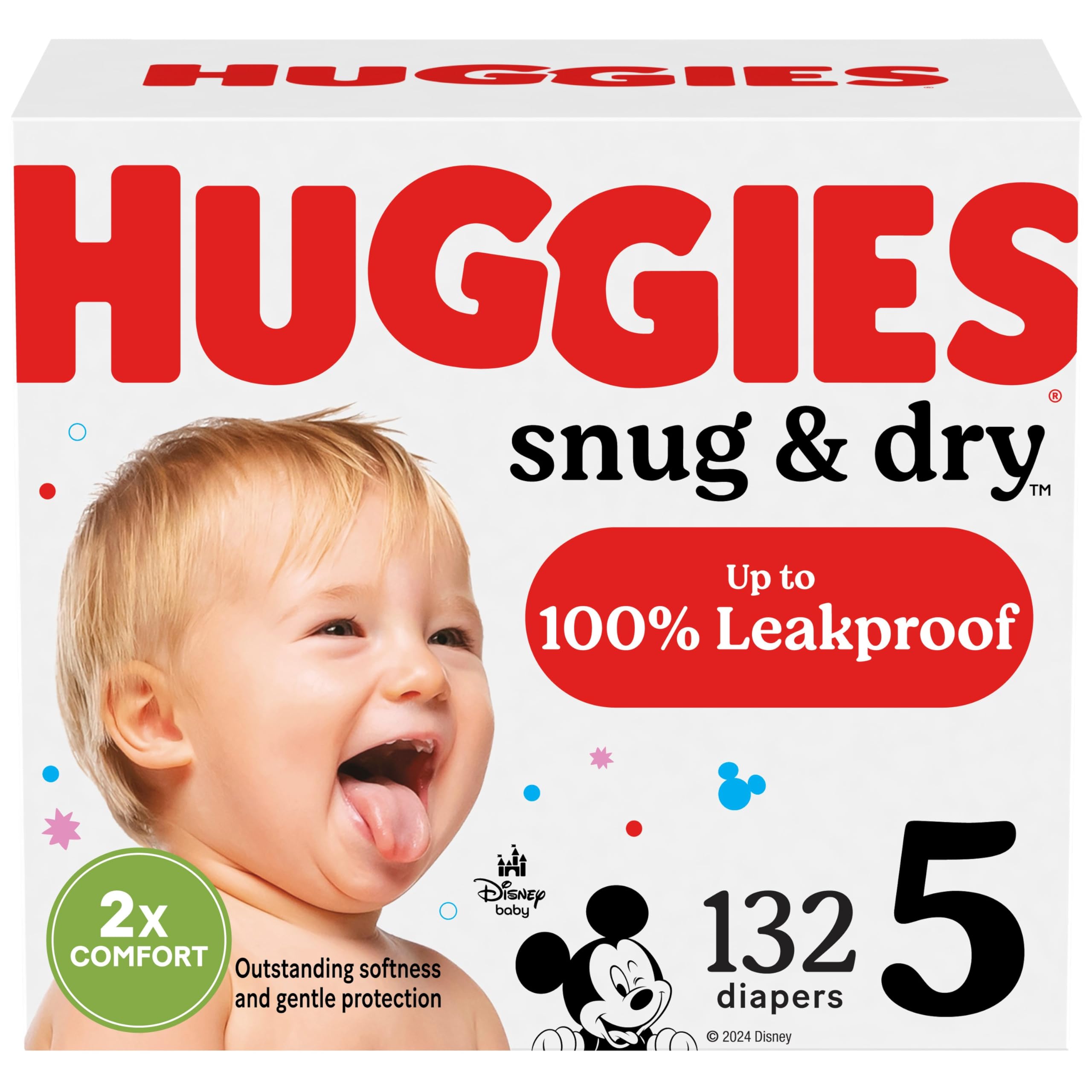 Foto 1 | Pañales Huggies Snug & Dry Talla 5 (12-17 Kg) 132 Unidades - Venta Internacional.