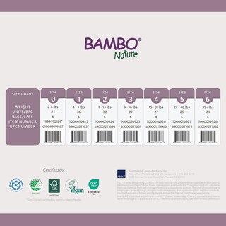 Foto 3 | Pañales Para Bebés Bambo Nature Premium, Ecológicos, Tamaño 5 X 150 - Venta Internacional.