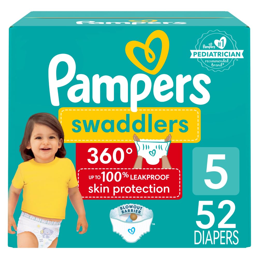 Pañales Pampers Swaddlers 360, Talla 5, 52 Unidades, Para Bebé - Venta Internacional.