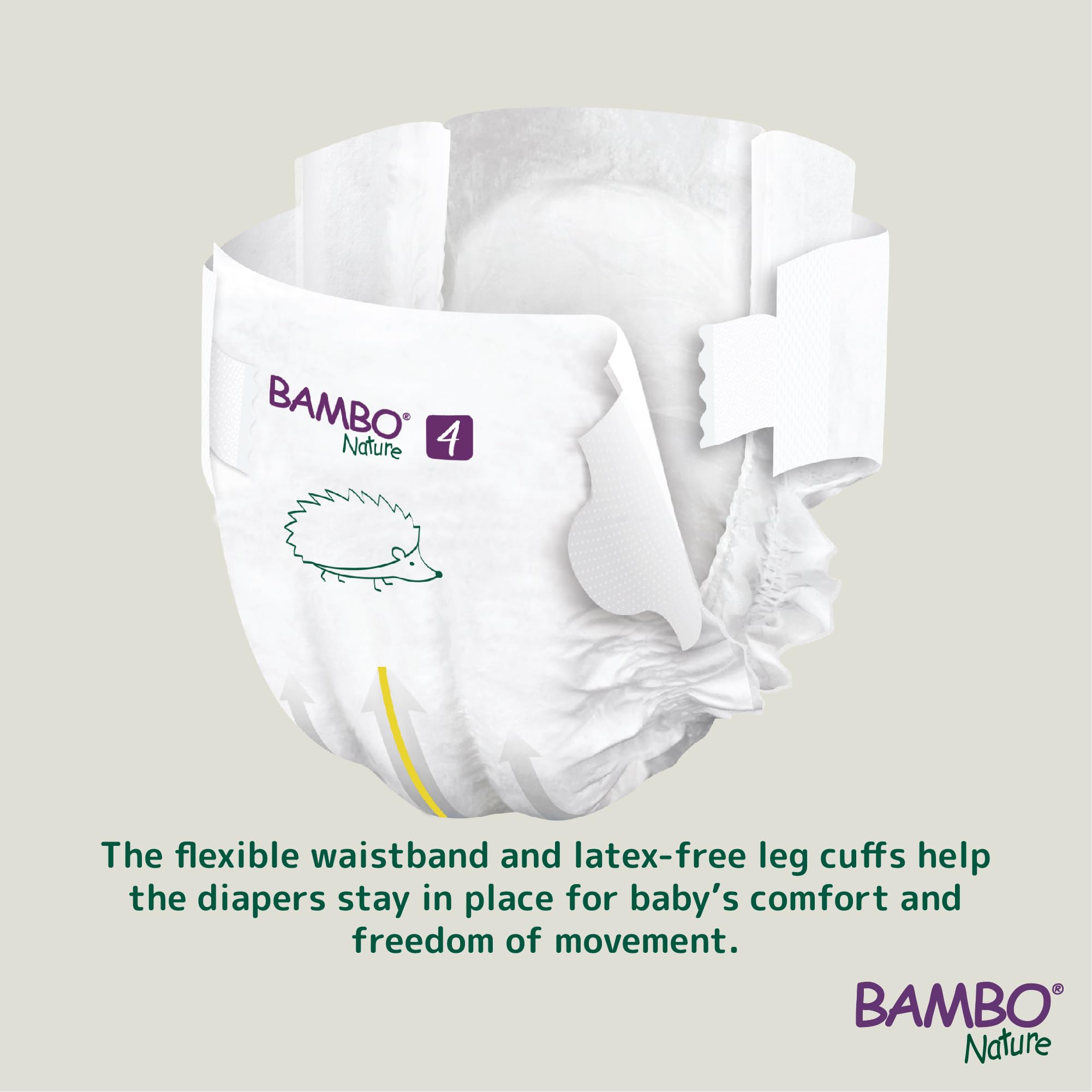 Foto 2 | Bolsa Verde Hipoalergénica Para Pañales Bambo Nature, Tamaño 4 (144) - Venta Internacional.