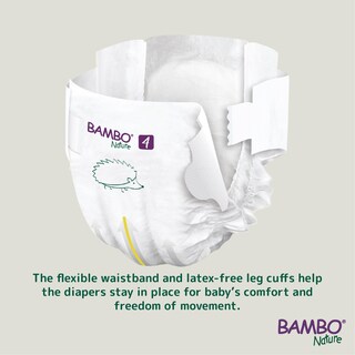 Foto 2 | Bolsa Verde Hipoalergénica Para Pañales Bambo Nature, Tamaño 4 (144) - Venta Internacional.