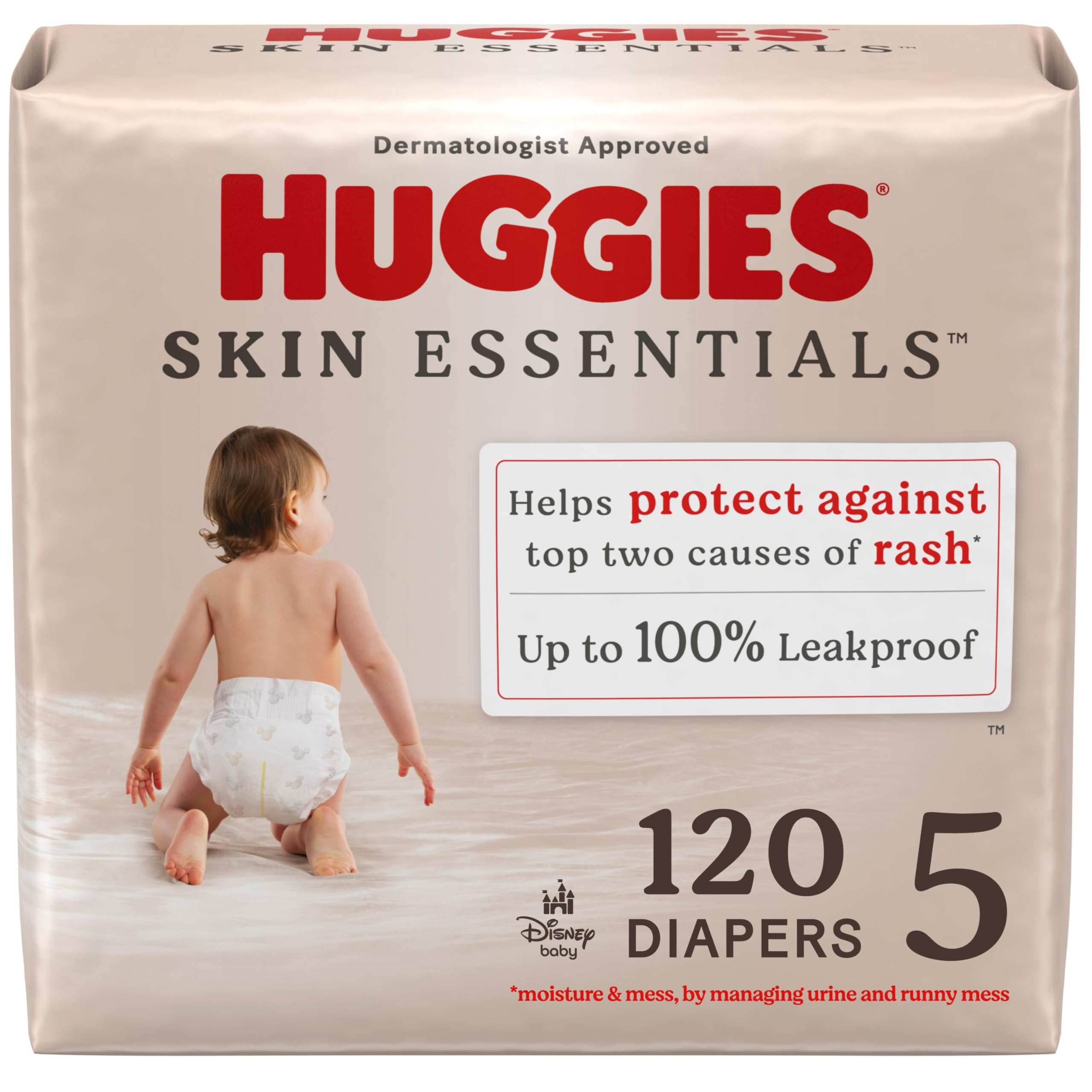 Foto 2 pulgar | Pañales Huggies Skin Essentials Tamaño 5 Para Bebé (12-17 Kg) X120 - Venta Internacional.