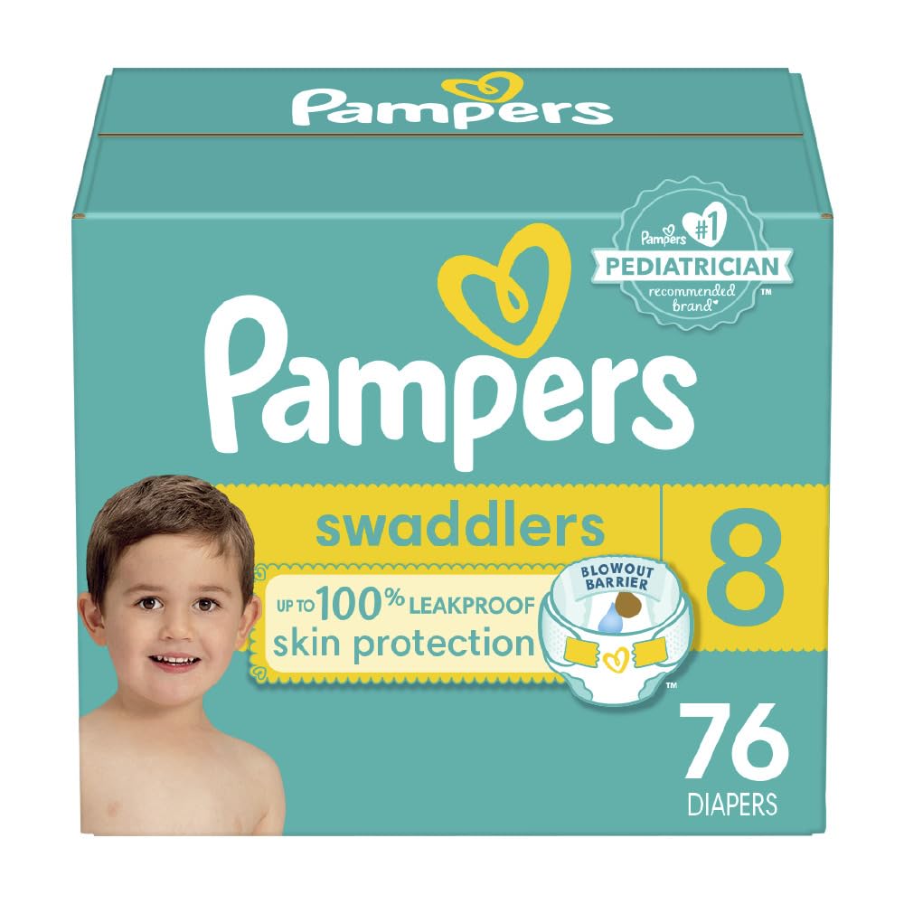 Foto 2 pulgar | Pañales Pampers, Tamaño 8, Ultrasuaves, 76 Unidades - Venta Internacional.