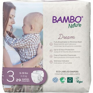 Foto 1 | Pañales Para Bebés Bambo Nature Hipoalergénicos Tamaño 3 (9-18 Libras) - Venta Internacional.