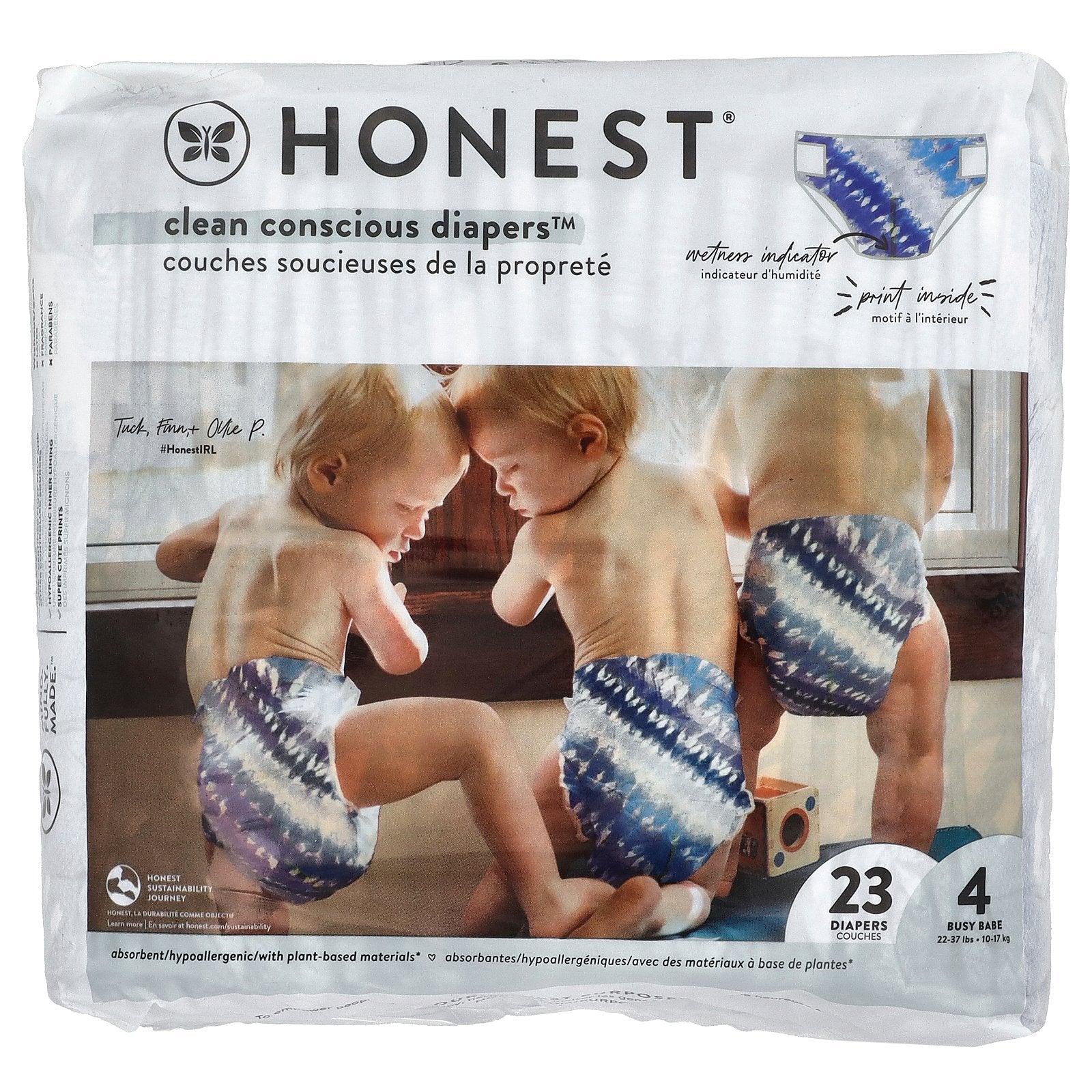 Foto 2 pulgar | Pañales The Honest Company Clean Conscious, Talla 4, 10-16 Kg, 23 - Venta Internacional.