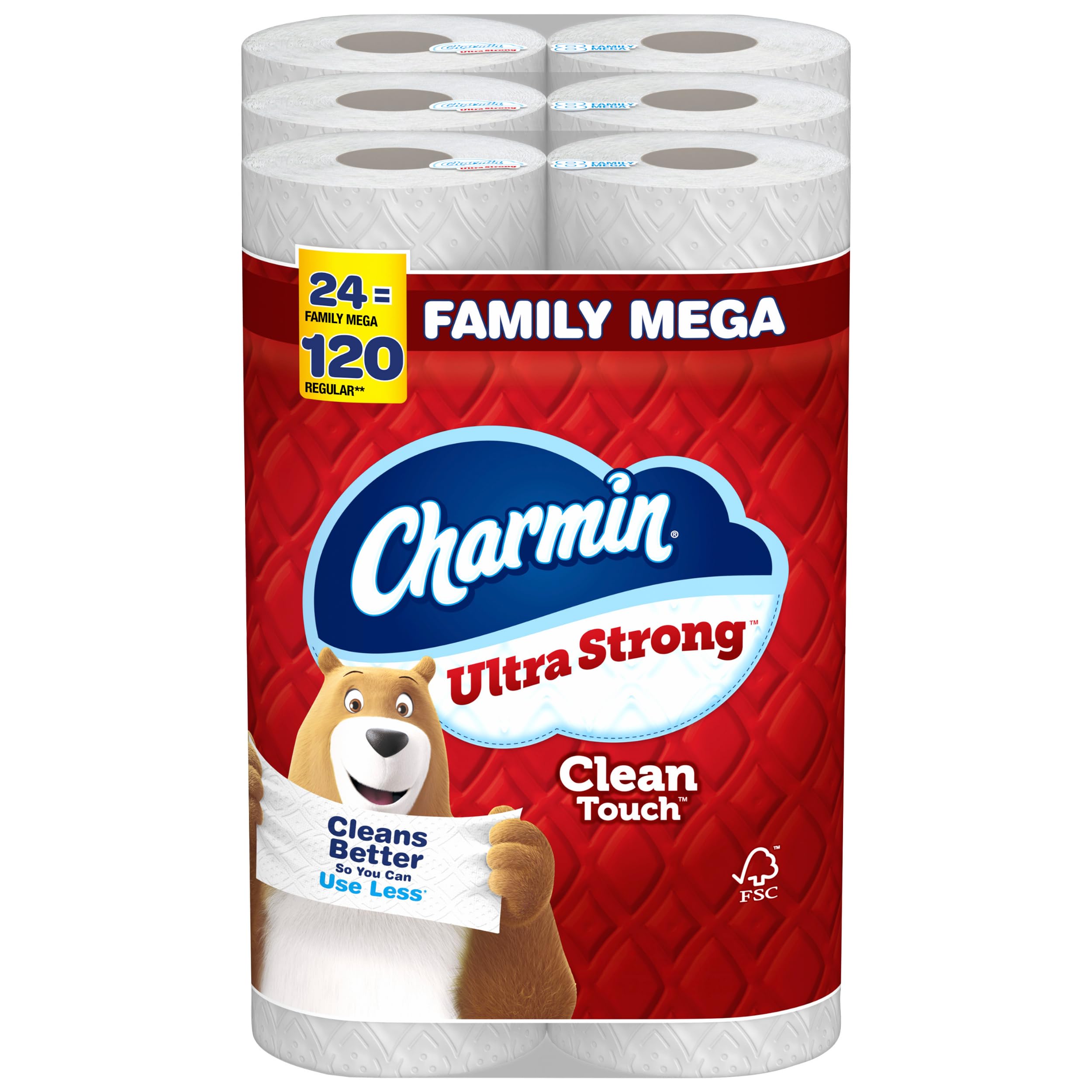 Foto 1 | Papel Higiénico Charmin Ultra Strong Clean Touch 24 Mega Rollos - Venta Internacional.
