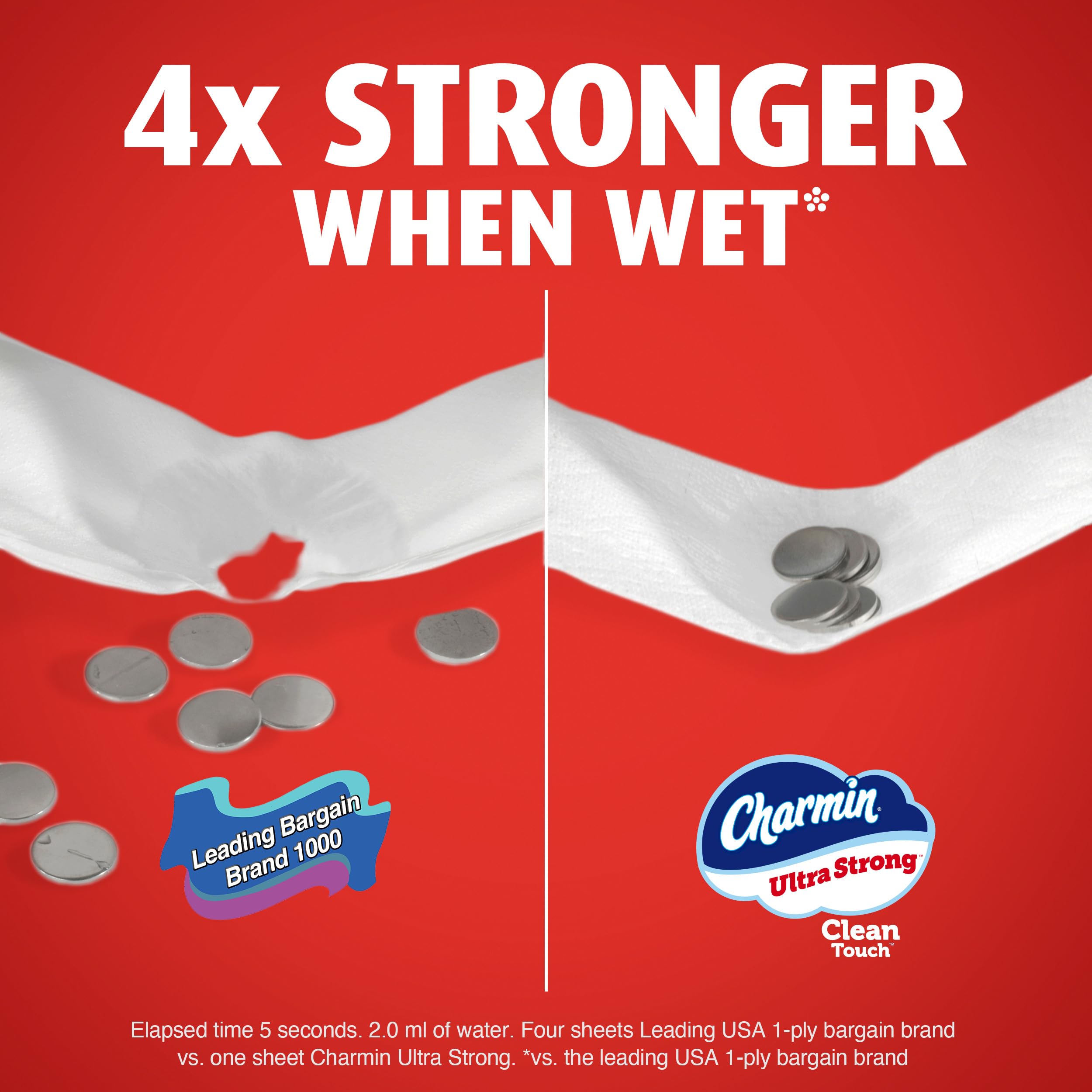 Foto 5 | Papel Higiénico Charmin Ultra Strong Clean Touch 24 Mega Rollos - Venta Internacional.
