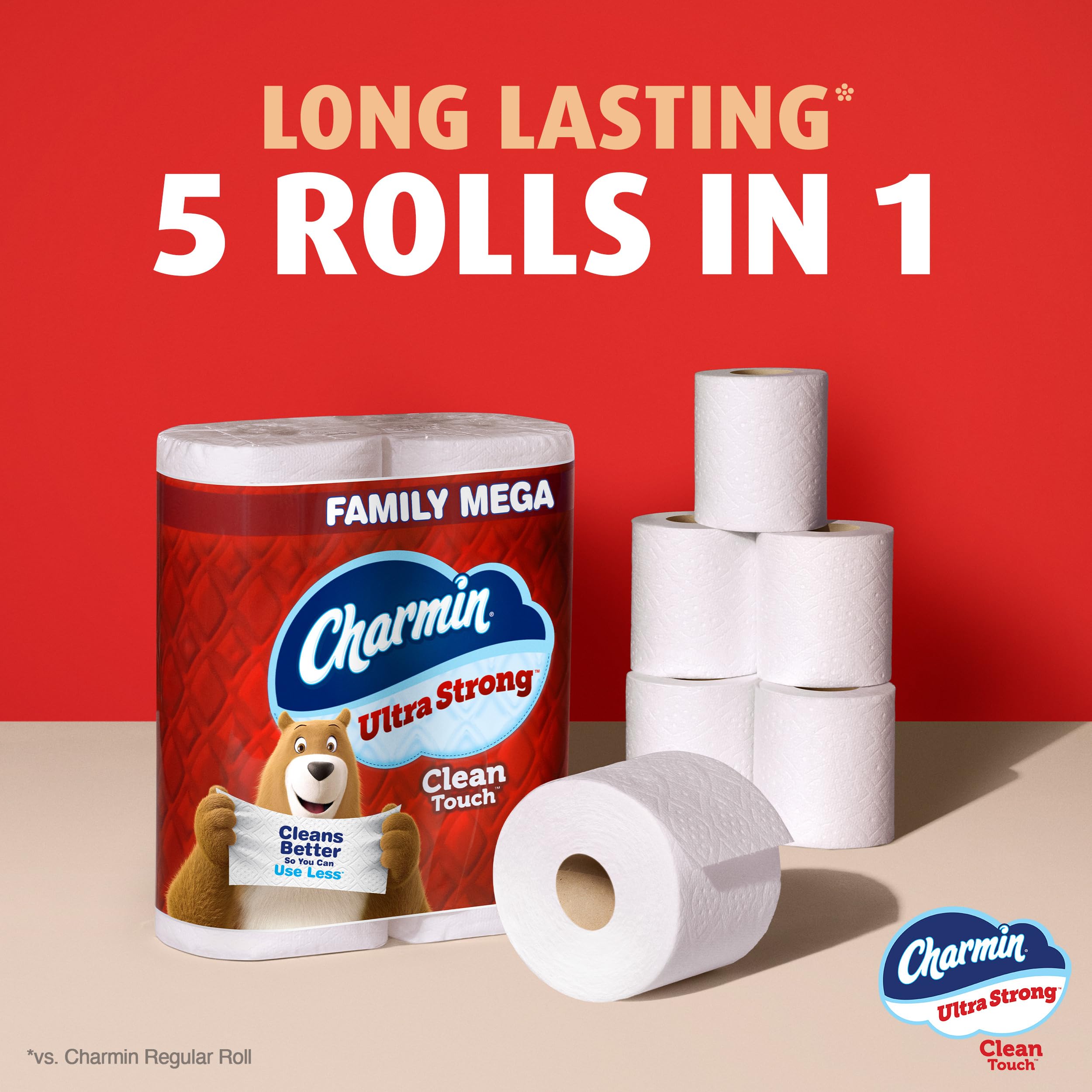 Foto 7 | Papel Higiénico Charmin Ultra Strong Clean Touch 24 Mega Rollos - Venta Internacional.