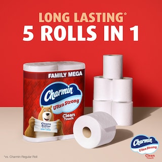 Foto 7 | Papel Higiénico Charmin Ultra Strong Clean Touch 24 Mega Rollos - Venta Internacional.