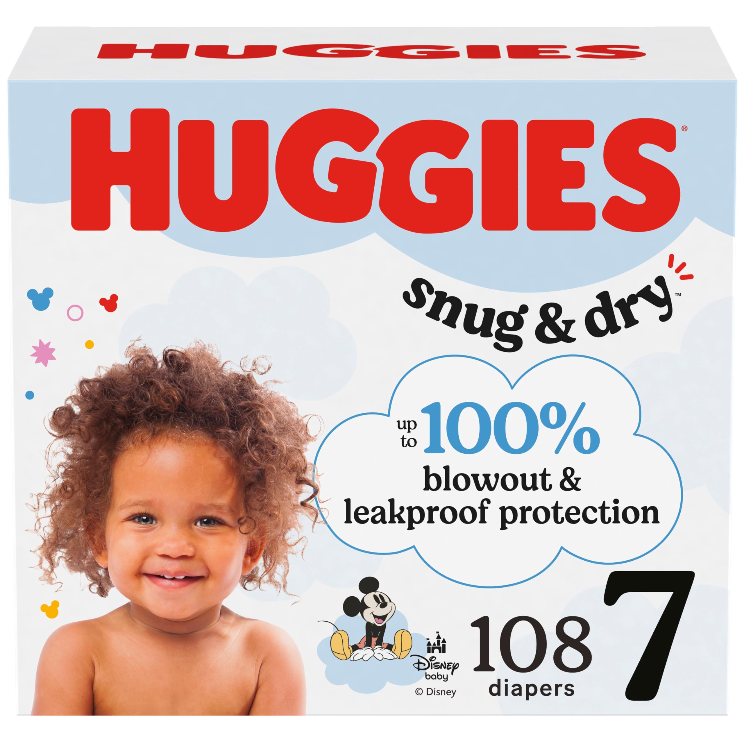 Foto 2 pulgar | Pañales Huggies Snug & Dry Tamaño 7 Para Bebé (más De 41 Libras) X108 - Venta Internacional.