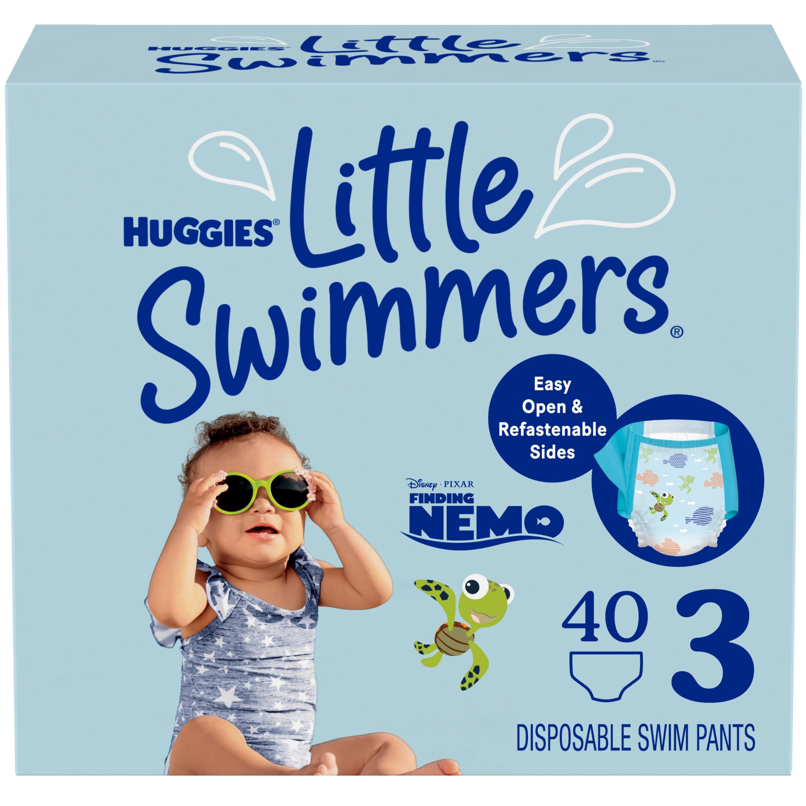 Pañales De Natación Desechables Huggies Little Swimmers  Talla 3 - Venta Internacional.