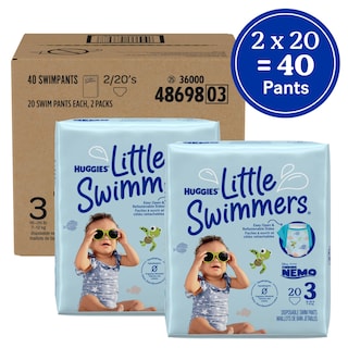 Foto 2 | Pañales De Natación Desechables Huggies Little Swimmers Talla 3 - Venta Internacional.