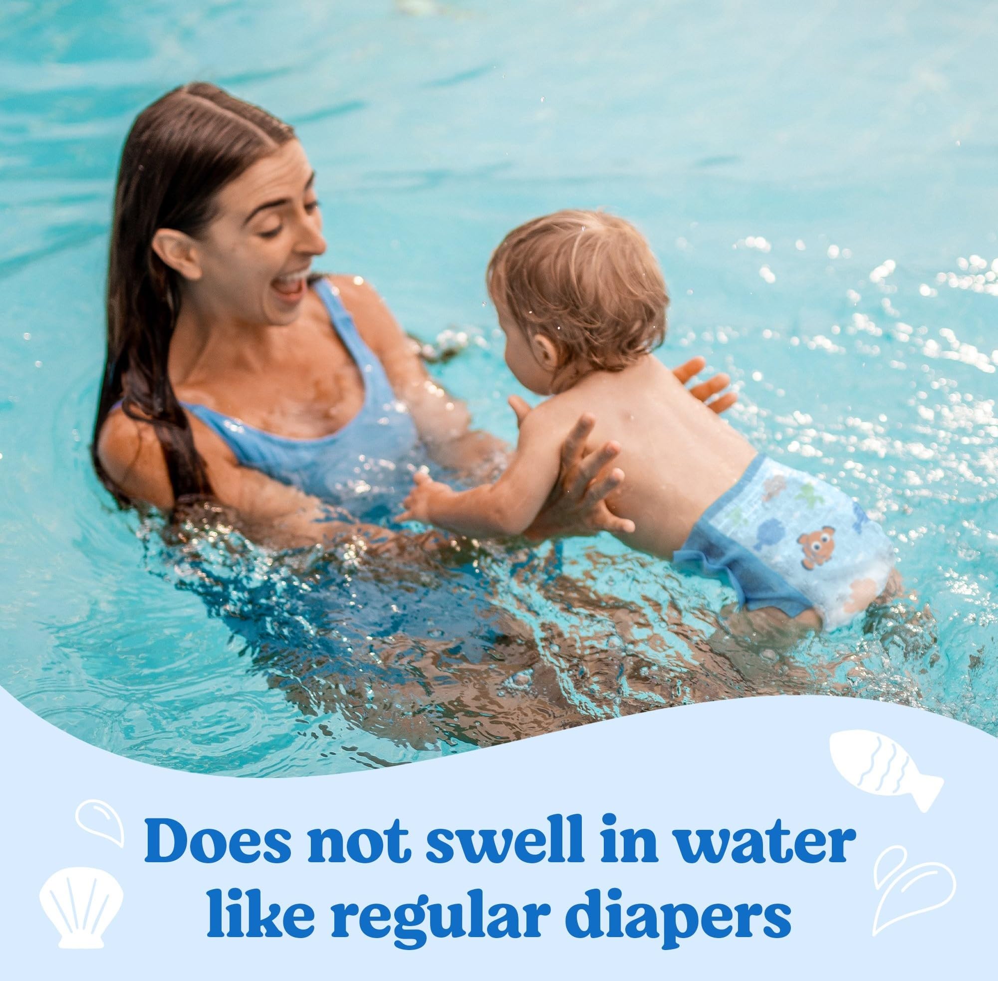 Foto 5 pulgar | Pañales De Natación Desechables Huggies Little Swimmers  Talla 3 - Venta Internacional.