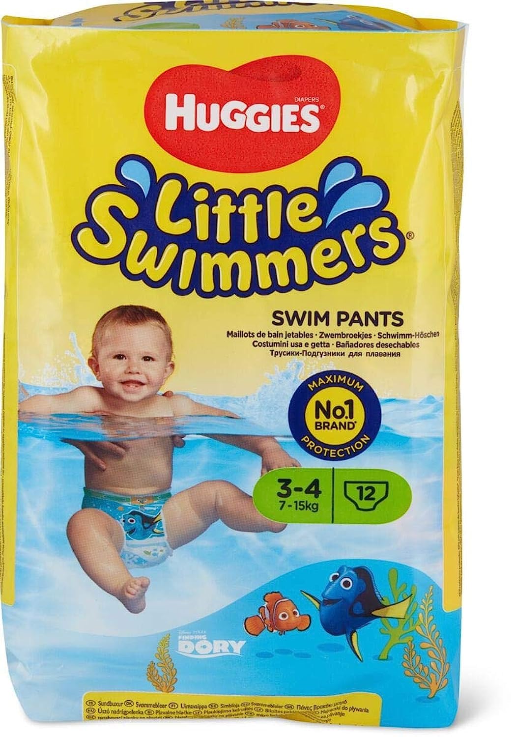 Pantalones De Baño Huggies Little Swimmers Small De 7 A 15 Kg  12 Unidades - Venta Internacional.