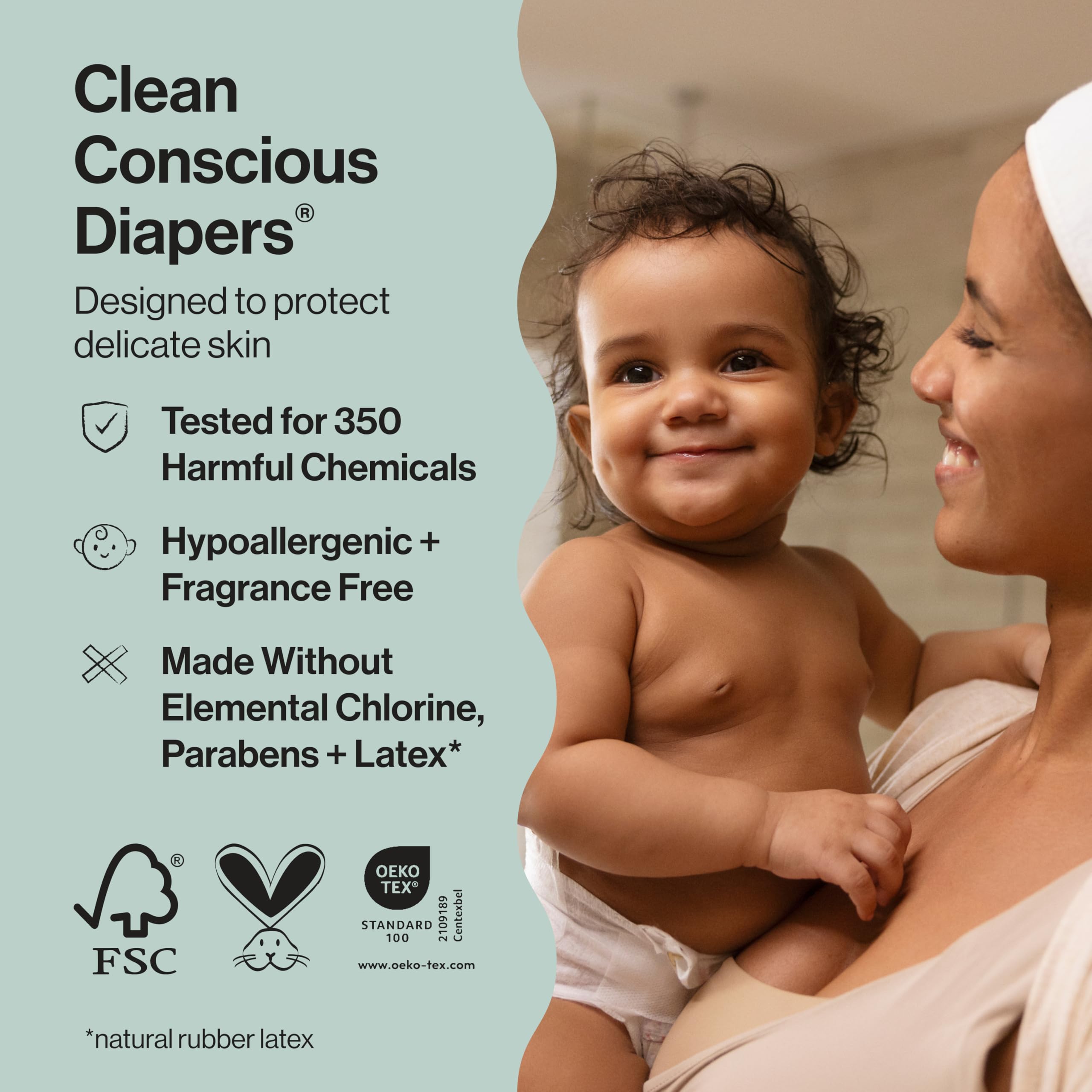 Foto 4 pulgar | Pañales The Honest Company Clean Conscious  Tamaño 1  4-6 Kg  78 Unidades - Venta Internacional.