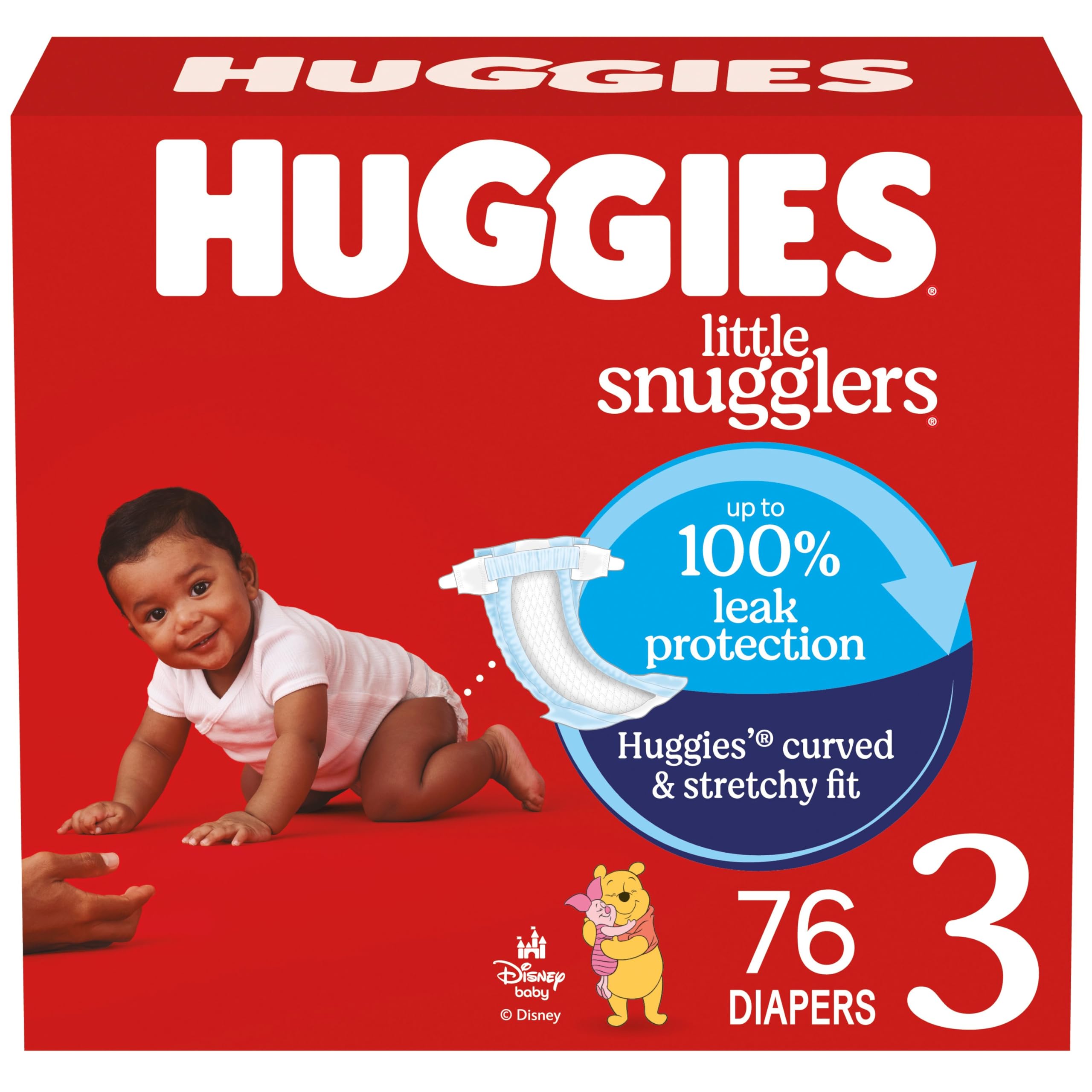 Pañales Huggies Little Snugglers Talla 3 (7-13 Kg)  76 Unidades - Venta Internacional.