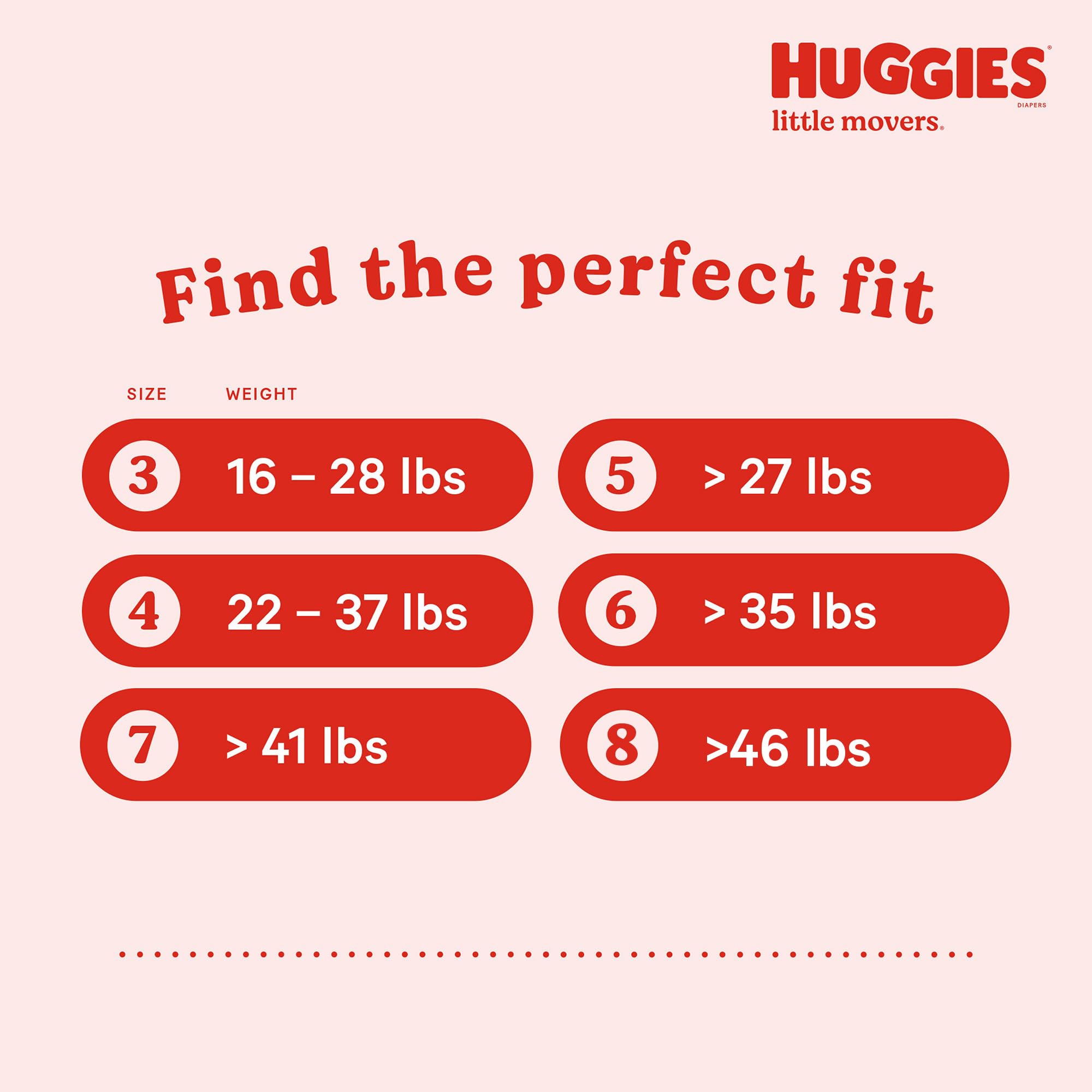 Foto 3 pulgar | Pañales Huggies Little Movers Talla 8 (21+ Kg) 38 Unidades - Venta Internacional.