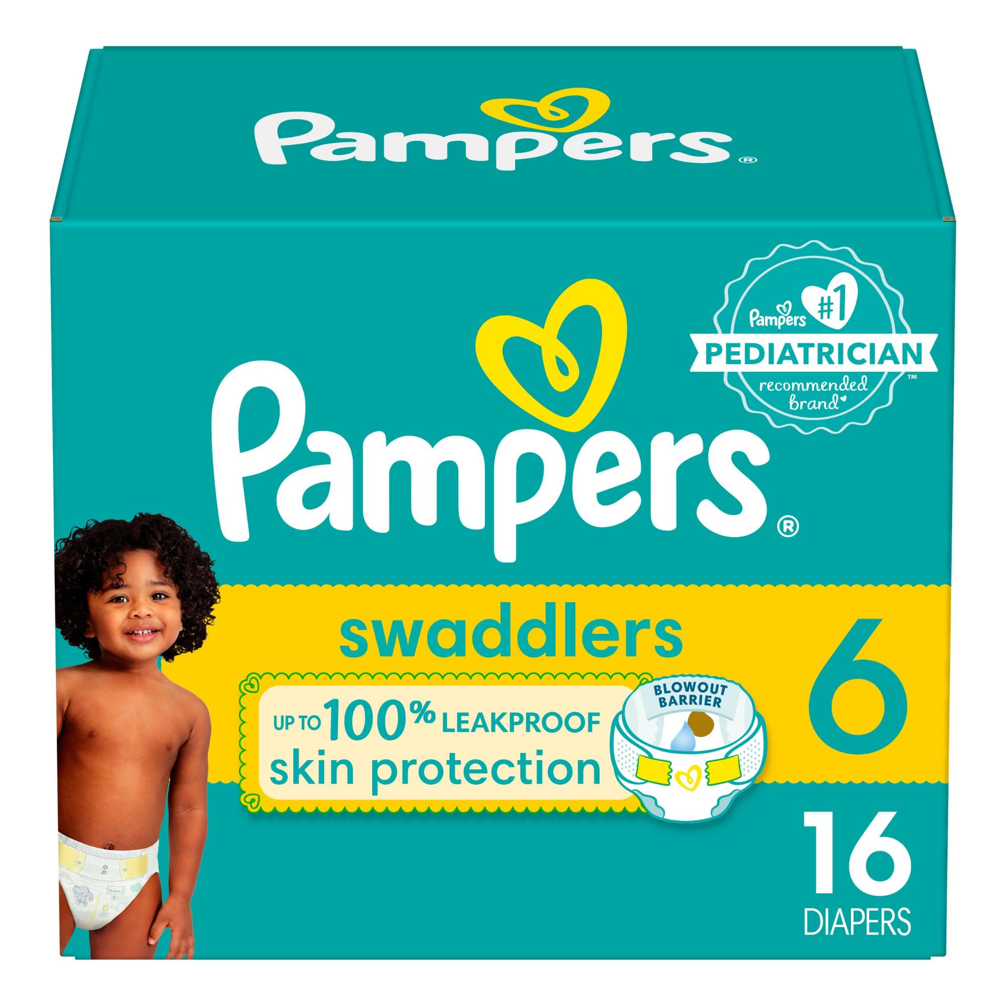 Pañales Pampers  Tamaño 6  Ultra Absorbentes  16 Unidades - Venta Internacional.