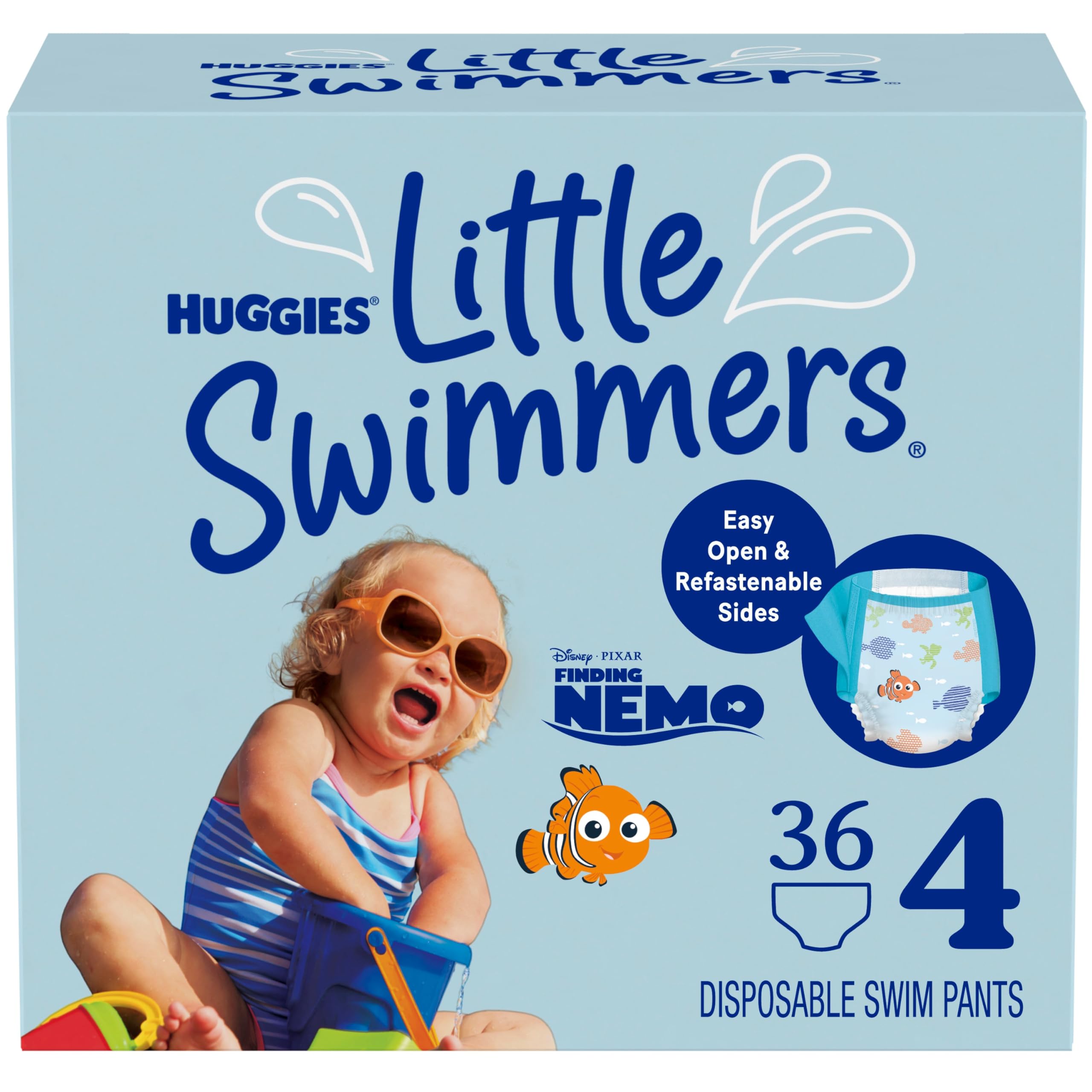 Pañales De Natación Huggies Little Swimers  Talla 4 (11-15 Kg)  36 Unidades - Venta Internacional.