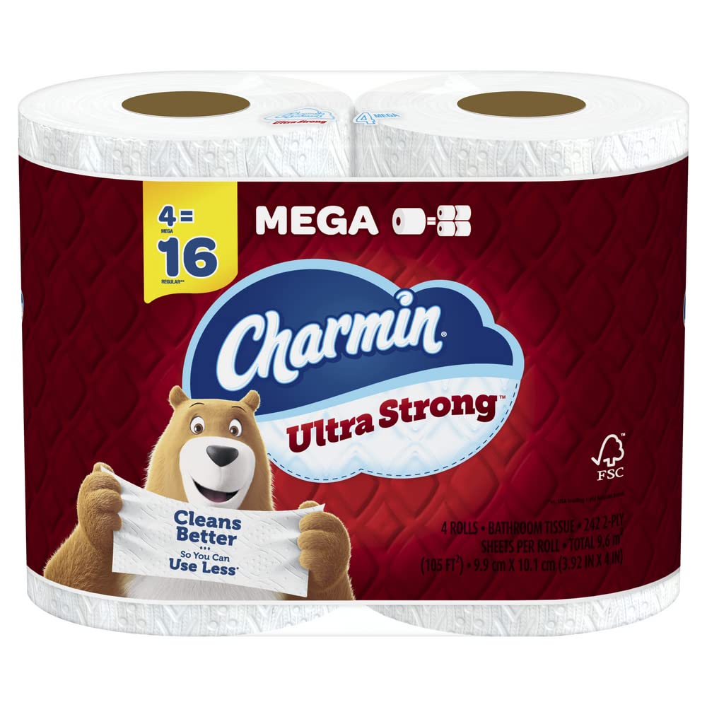 Foto 2 pulgar | Papel Higiénico Charmin Ultra Strong  4 Mega Rollos  242 Hojas - Venta Internacional.