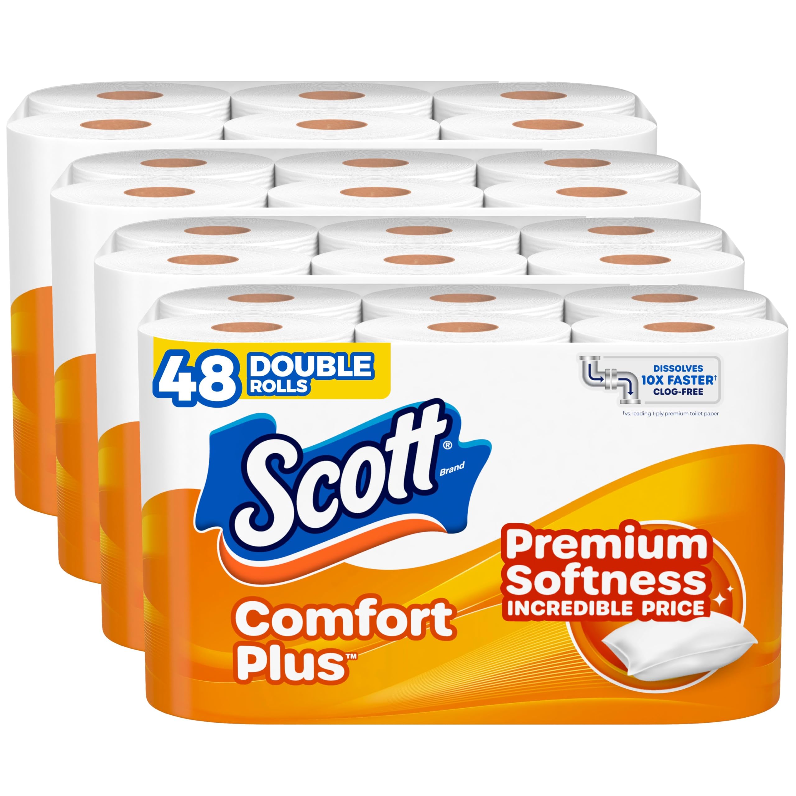 Foto 1 | Papel Higiénico Scott Comfortplus 48 Rollos Dobles De 1 Capa - Venta Internacional.