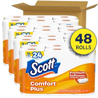 Foto 2 | Papel Higiénico Scott Comfortplus 48 Rollos Dobles De 1 Capa - Venta Internacional.