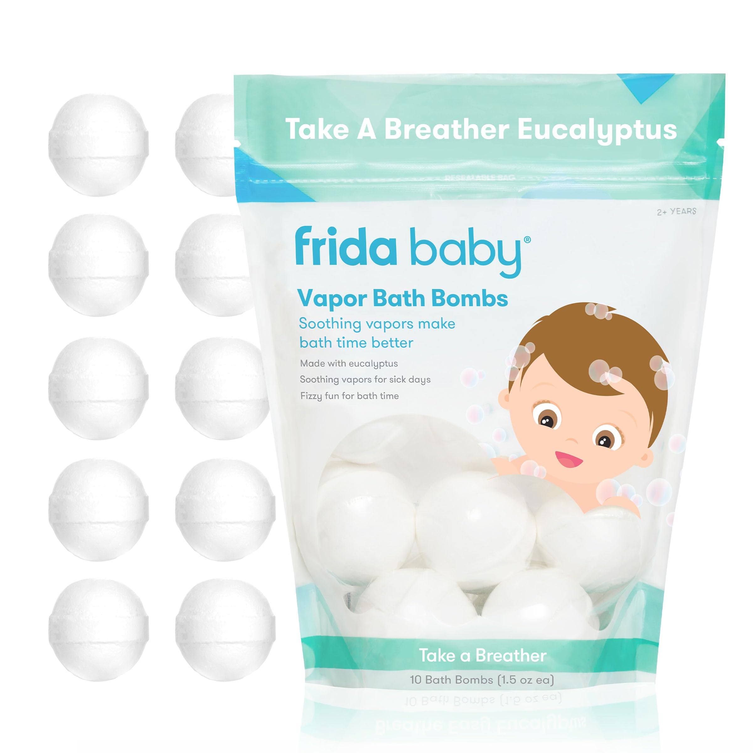 Foto 2 pulgar | Bombas de Baño Frida Baby Natural Vapor Eucalyptus 10 Unidades - Venta Internacional