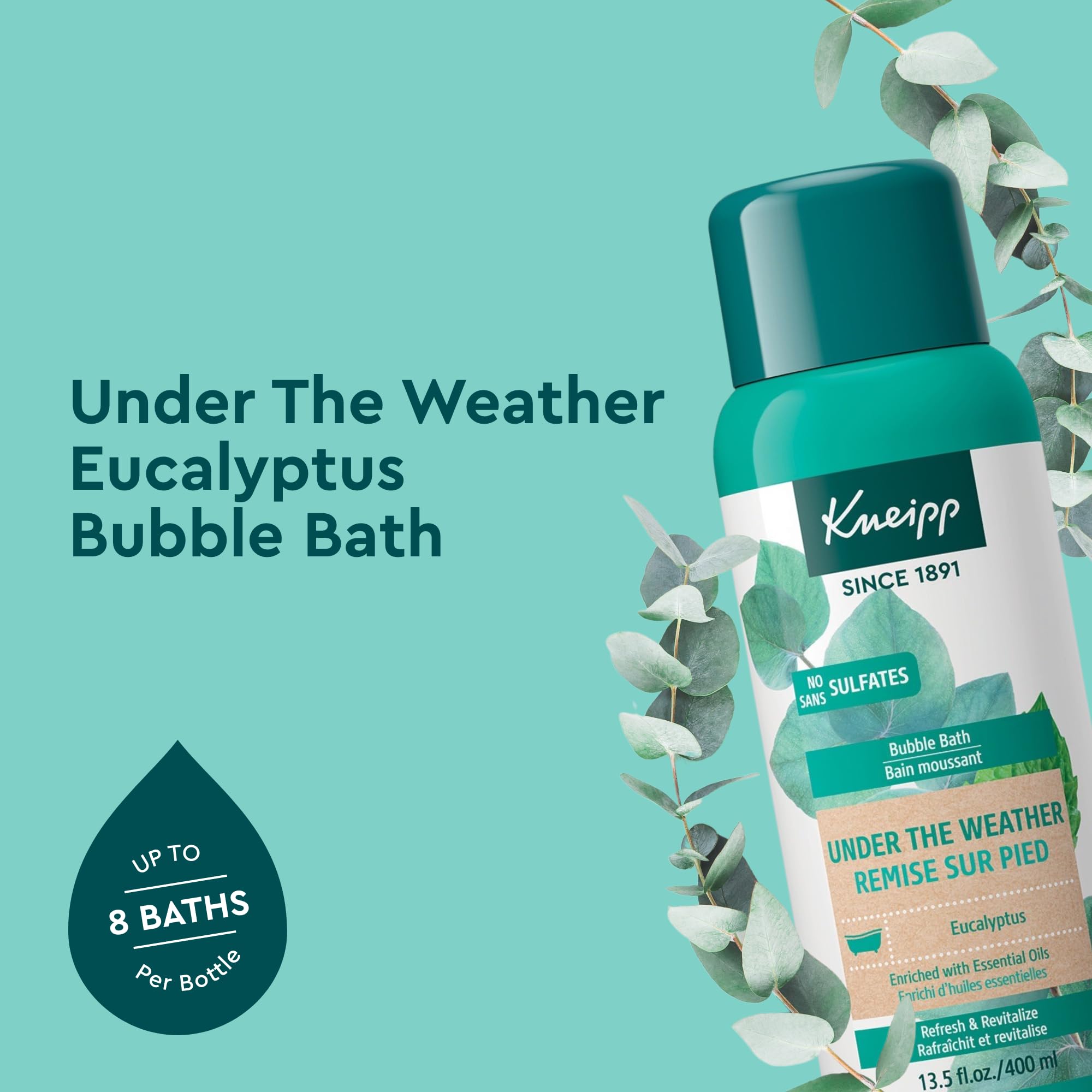 Foto 3 pulgar | Baño De Burbujas Kneipp: Aromaterapia Con Eucalipto Para Bajo El Clima - Venta Internacional.