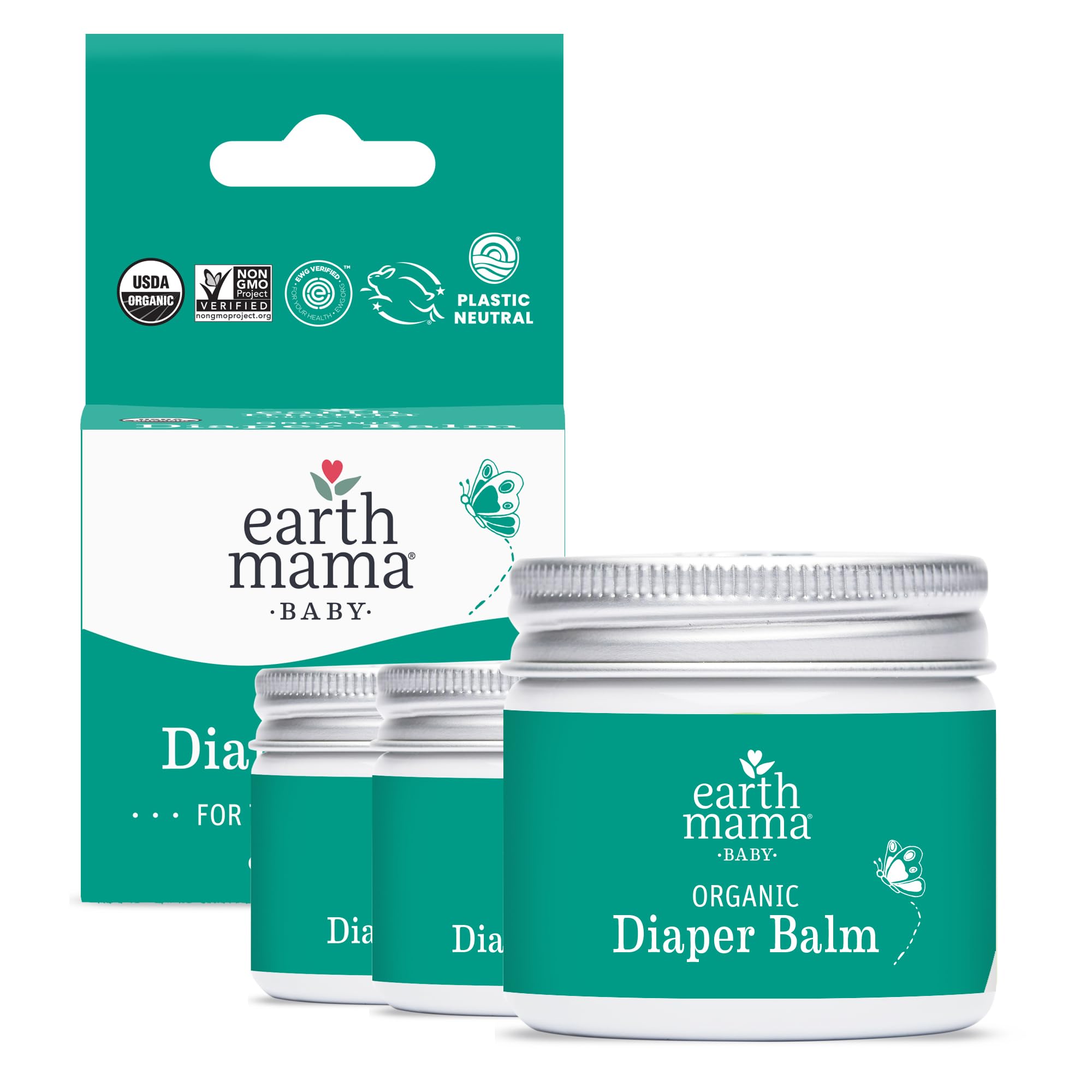 Bálsamo Para Pañales Earth Mama Organic 60 Ml (paquete De 3) - Venta Internacional.