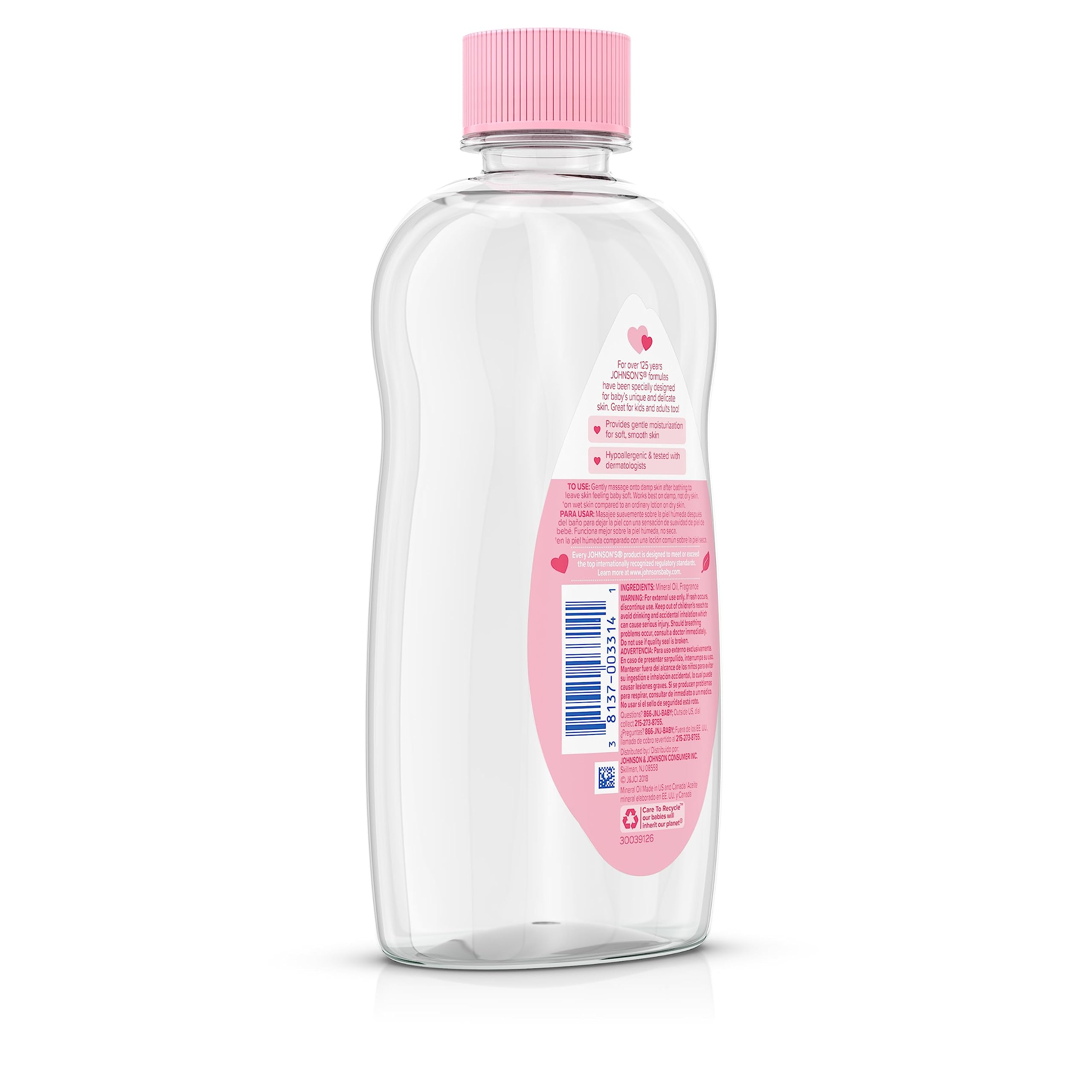 Foto 7 | Baby Oil Johnson's Pure Mineral Previene La Pérdida De Humedad, 420 Ml - Venta Internacional.