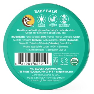 Foto 2 | Bálsamo para Bebés Badger con Manzanilla y Caléndula Orgánica 60 ml - Venta Internacional