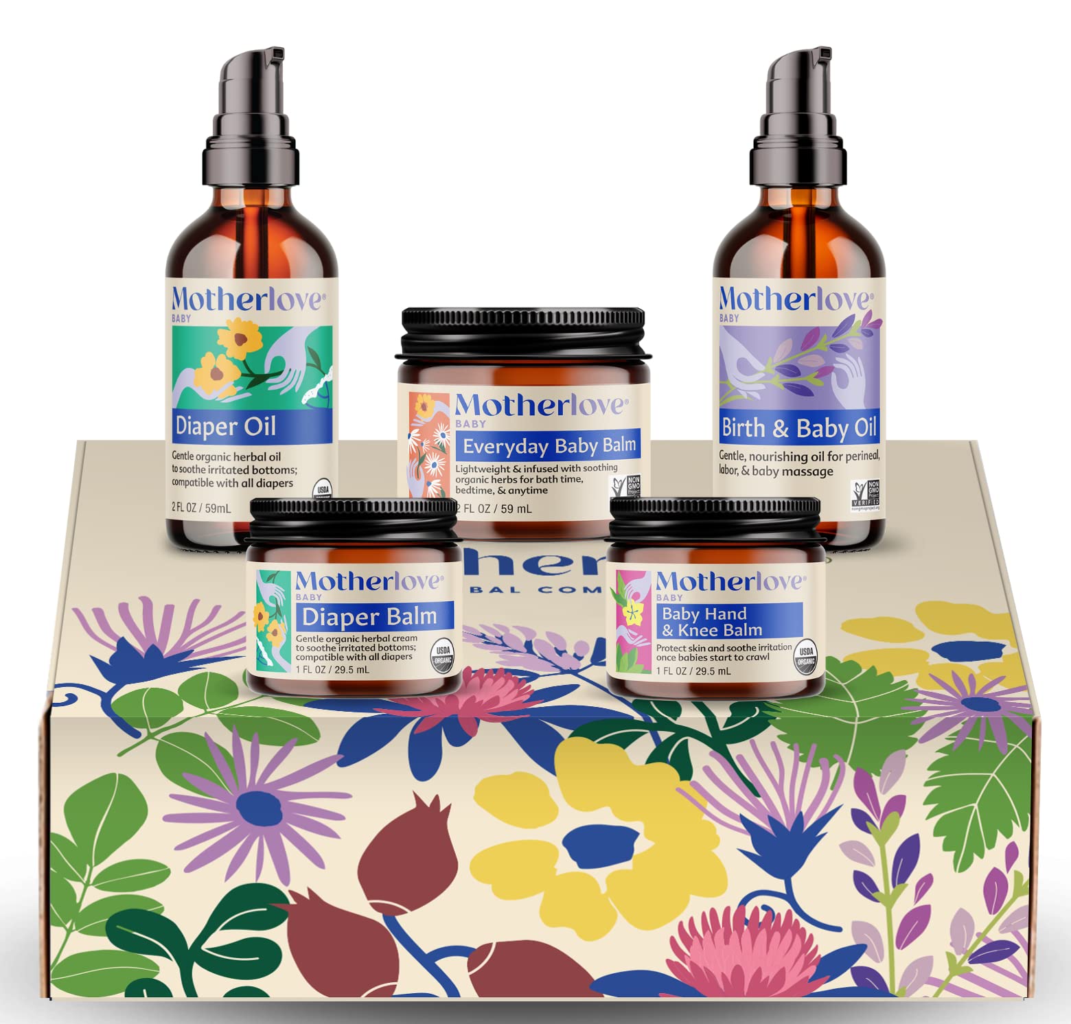 Caja De Regalo Para El Cuidado Corporal Del Bebé Motherlove Clean Para Recién Nacidos - Venta Internacional.