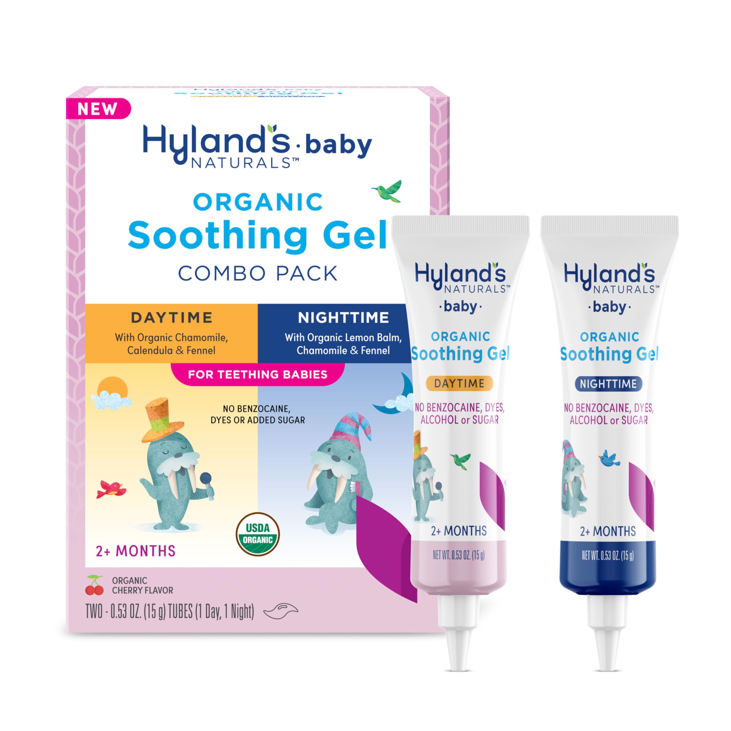 Gel Calmante Orgánico Hyland's Baby Para Día Y Noche, 30 Ml (2 X 15 Ml) - Venta Internacional.