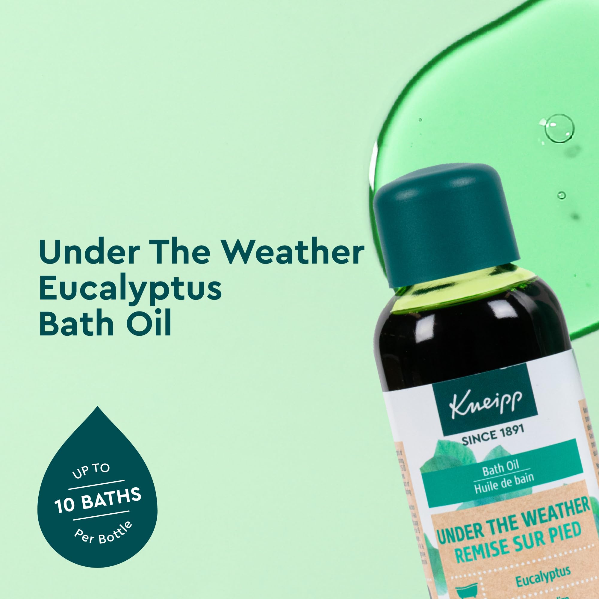 Foto 2 | Aceite De Baño Kneipp Under The Weather  Eucalipto  100 Ml  Vegano - Venta Internacional.