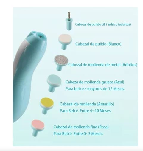 Foto 4 pulgar | Juego De Lima De Uñas Eléctrica Para Bebés