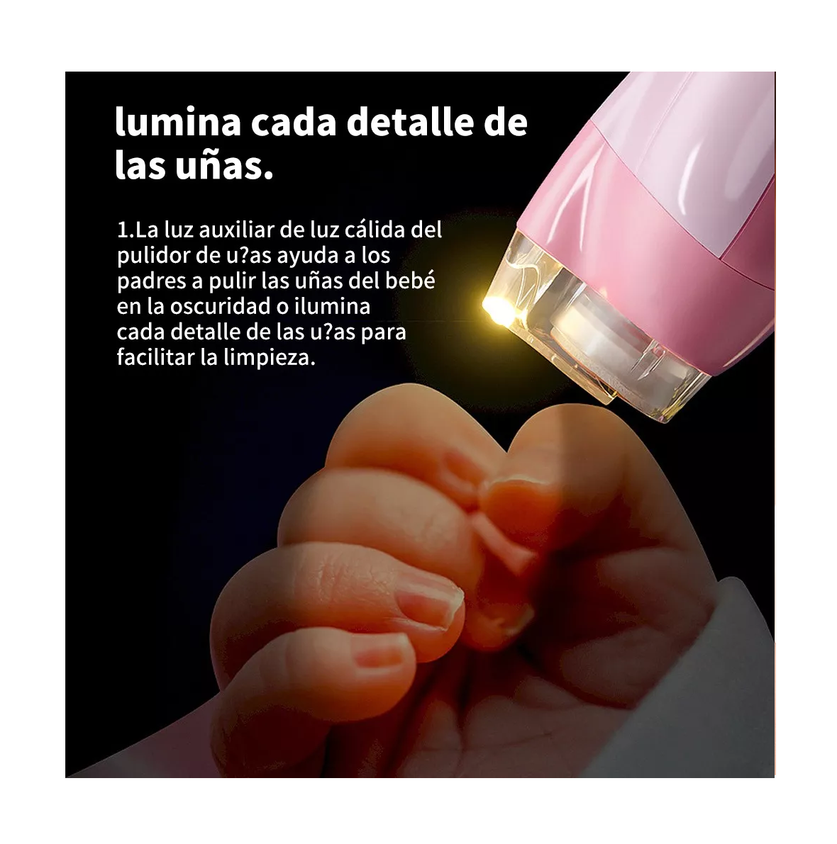 Foto 4 | Lima Eléctrica Belug Rosa 6 en 1 para Bebé