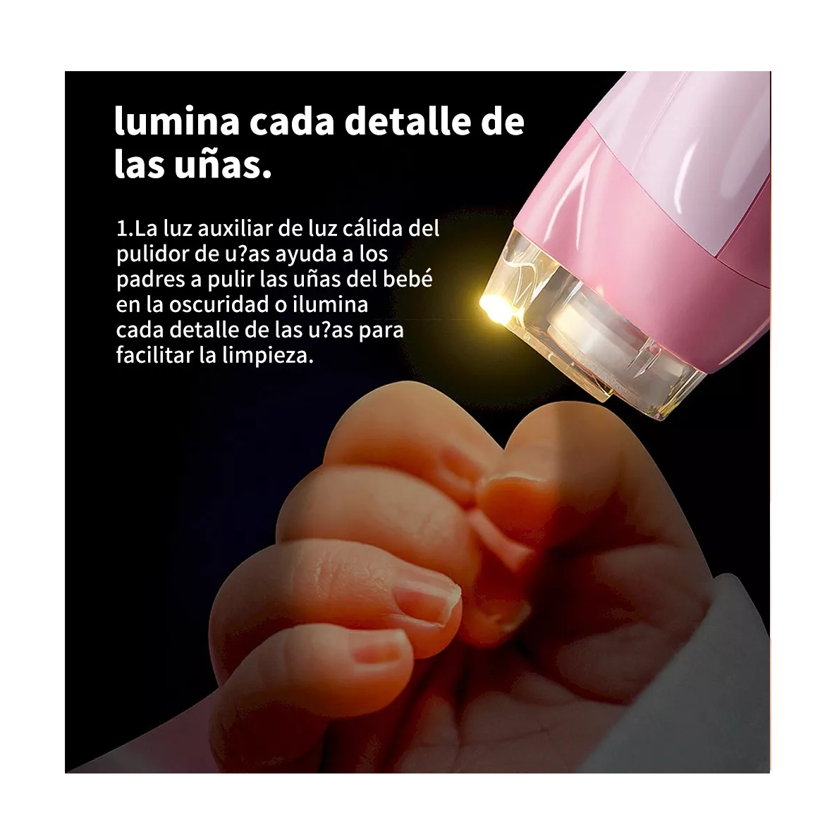 Foto 4 | 6 En 1 Lima Electrica Pedicure Manicura Todo Para Uñas Bebés Rosa