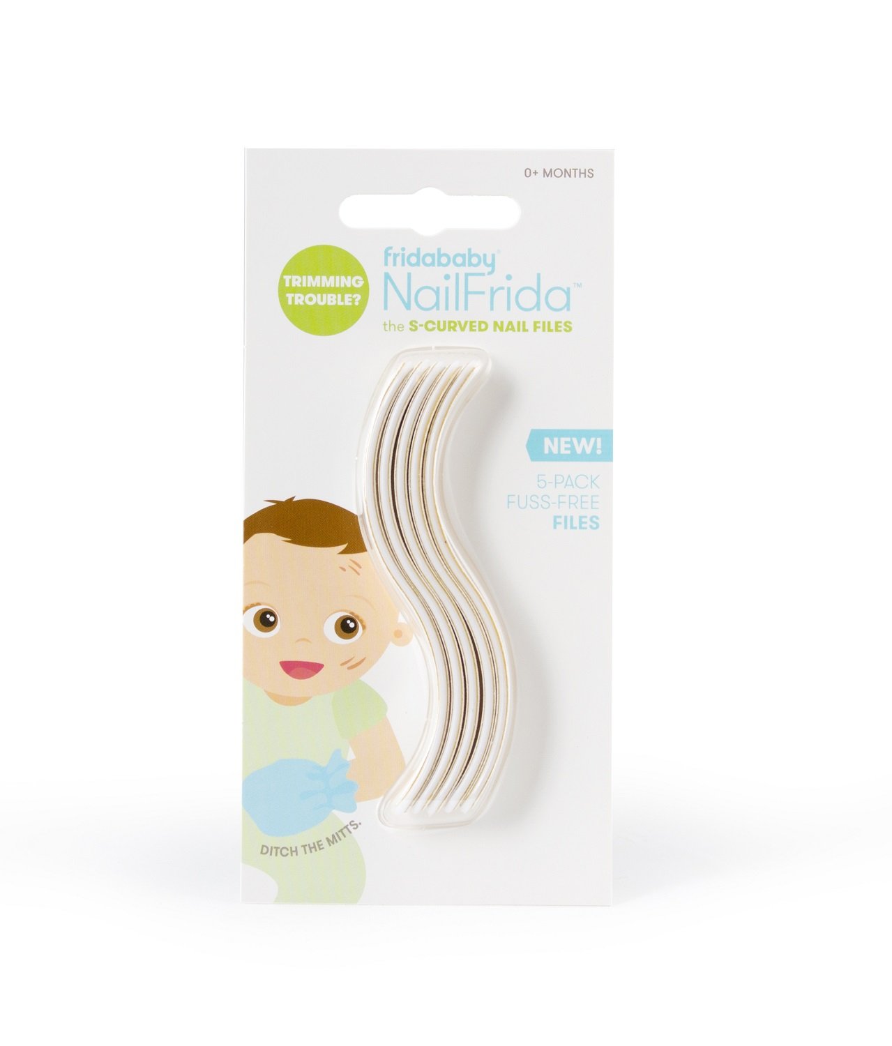 Limas Y Recortadora De Uñas Frida Baby Nailfrida S-curved, 5 Unidades - Venta Internacional.