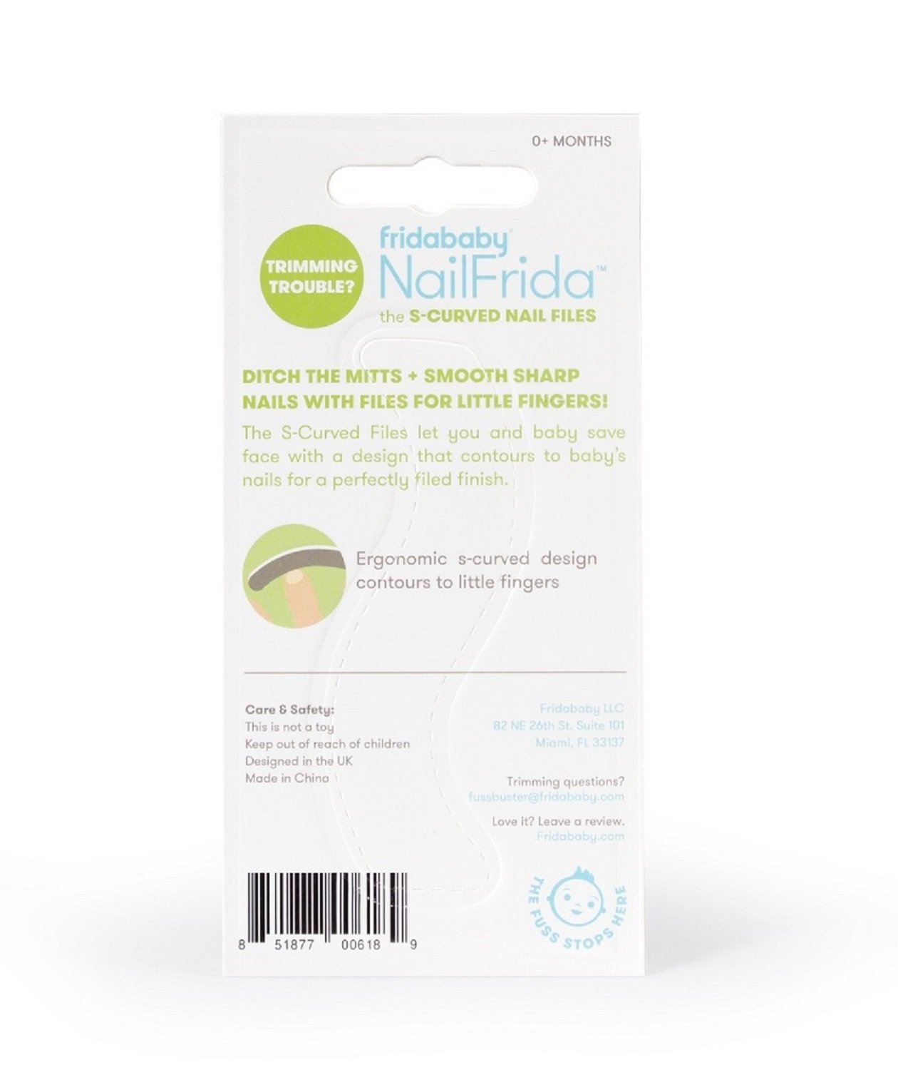 Foto 3 pulgar | Limas Y Recortadora De Uñas Frida Baby Nailfrida S-curved, 5 Unidades - Venta Internacional.