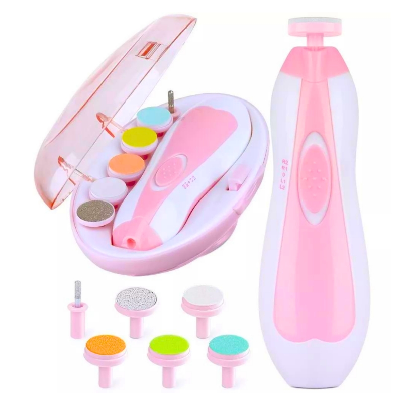 Foto 2 pulgar | Kit Limpiador De Uñas Eléctrico Baby Pink Con 6 Cabezales Intercambiables - Venta Internacional.