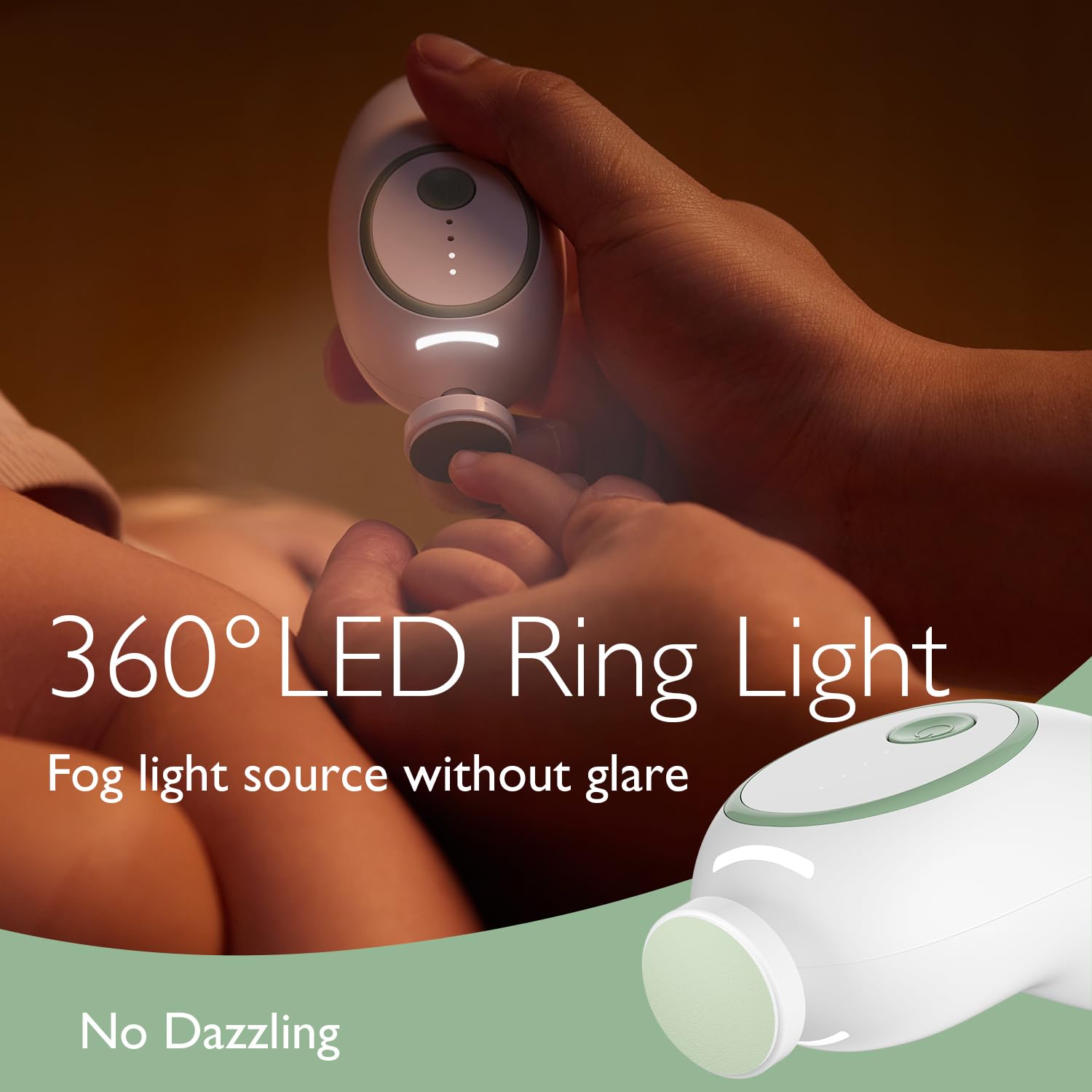 Foto 2 | Cortadora De Uñas Eléctrica Para Bebés Momcozy Con 7 Almohadillas Para Pulir - Venta Internacional.