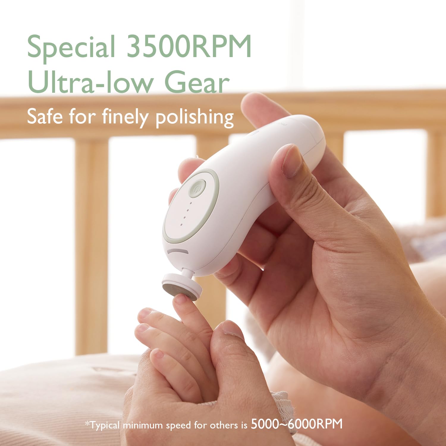 Foto 5 pulgar | Cortadora De Uñas Eléctrica Para Bebés Momcozy Con 7 Almohadillas Para Pulir - Venta Internacional.