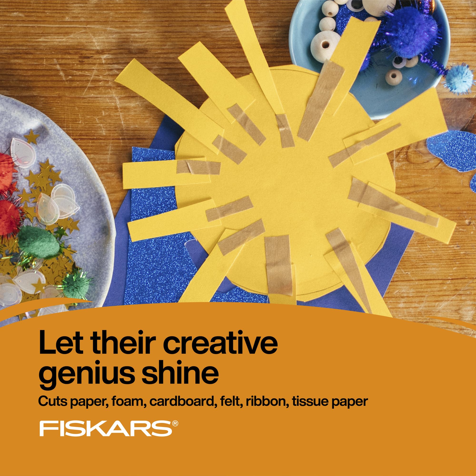 Foto 4 | Tijeras Fiskars Magic Morph Kids Con Punta Puntiaguda, Sirena De Más De 4 Años - Venta Internacional.