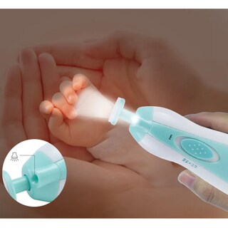 Foto 4 | ''lima De Uñas Eléctrica Para Bebés Portátil Con Luz Led 6 En1 Lab.g Azul ''
